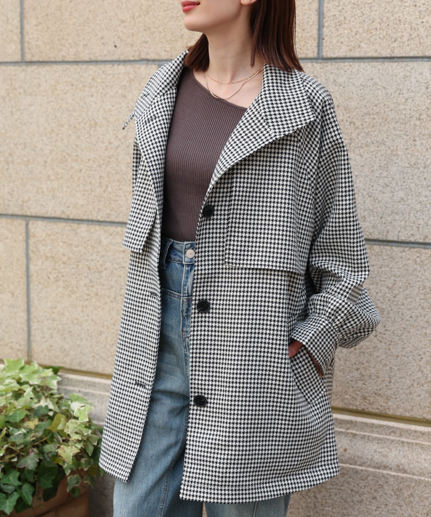 model：162cm 着用サイズ：F
