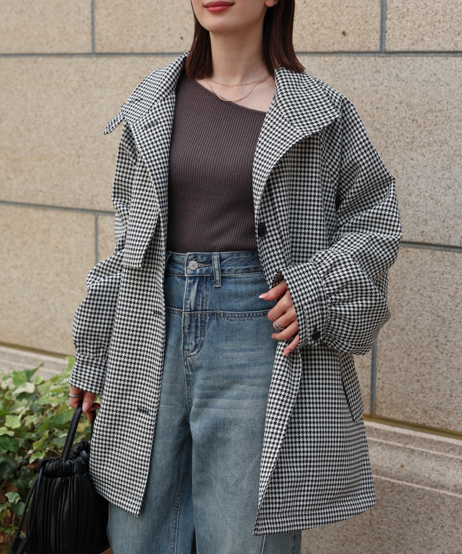 model：162cm 着用サイズ：F