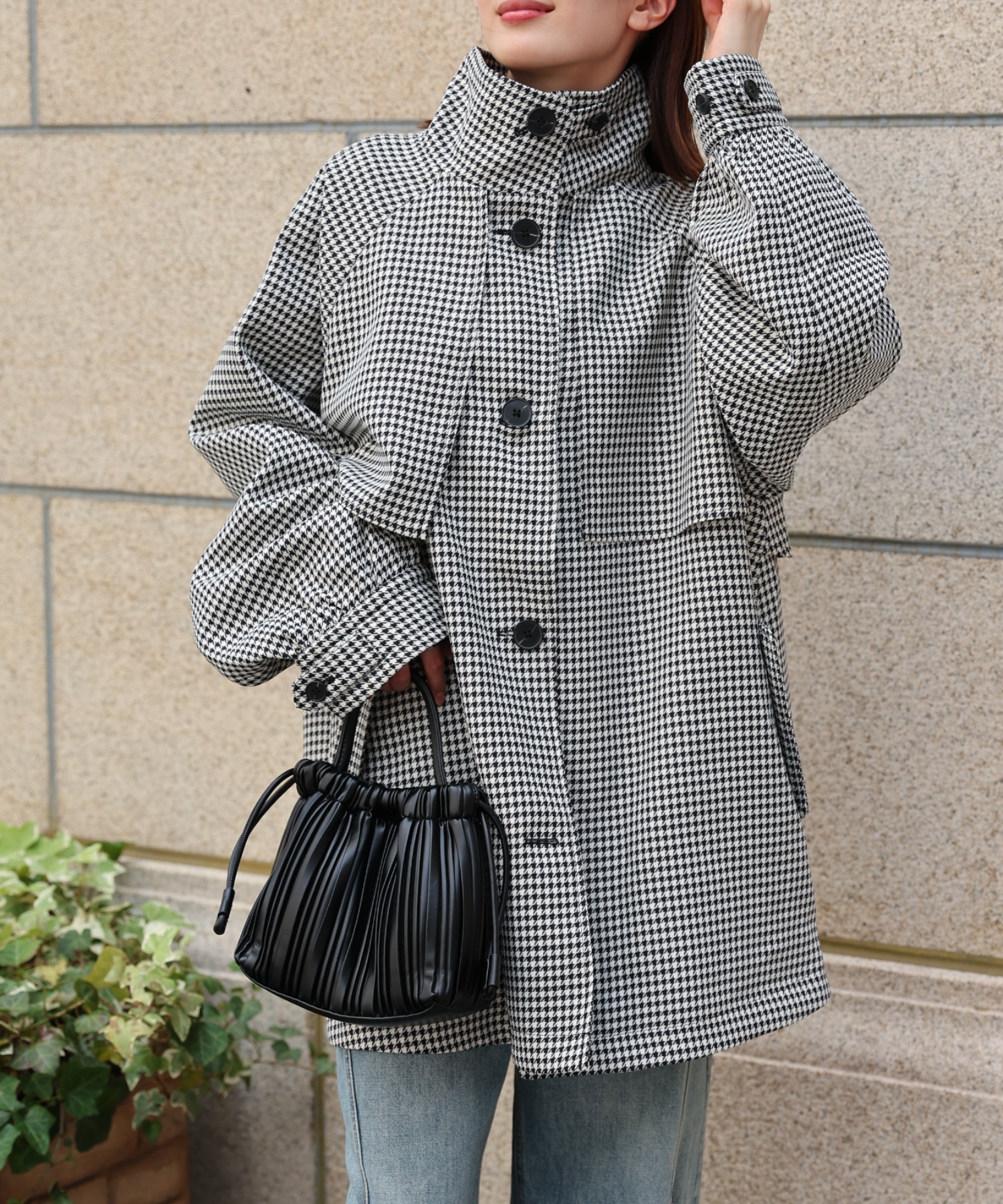 model：162cm 着用サイズ：F