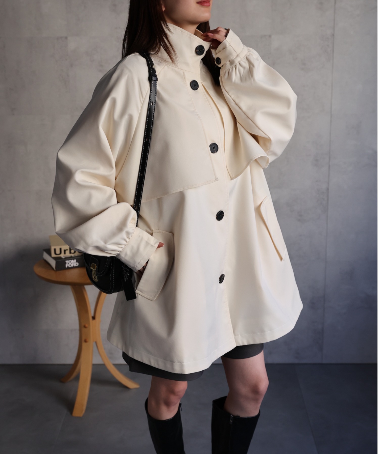 model：162cm 着用サイズ：F