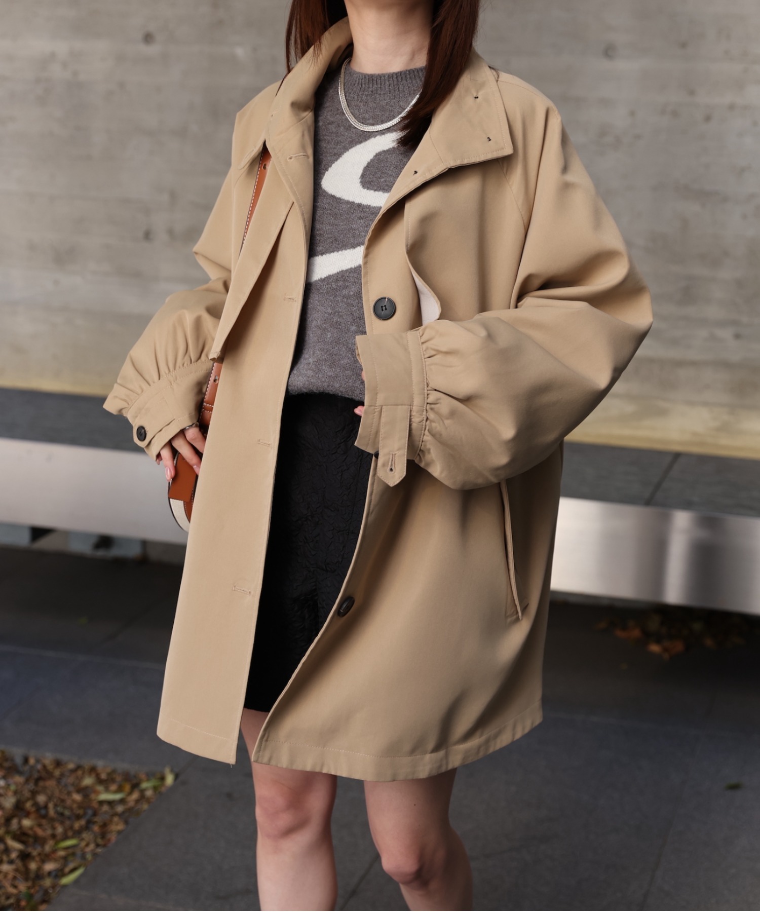 model：162cm 着用サイズ：F