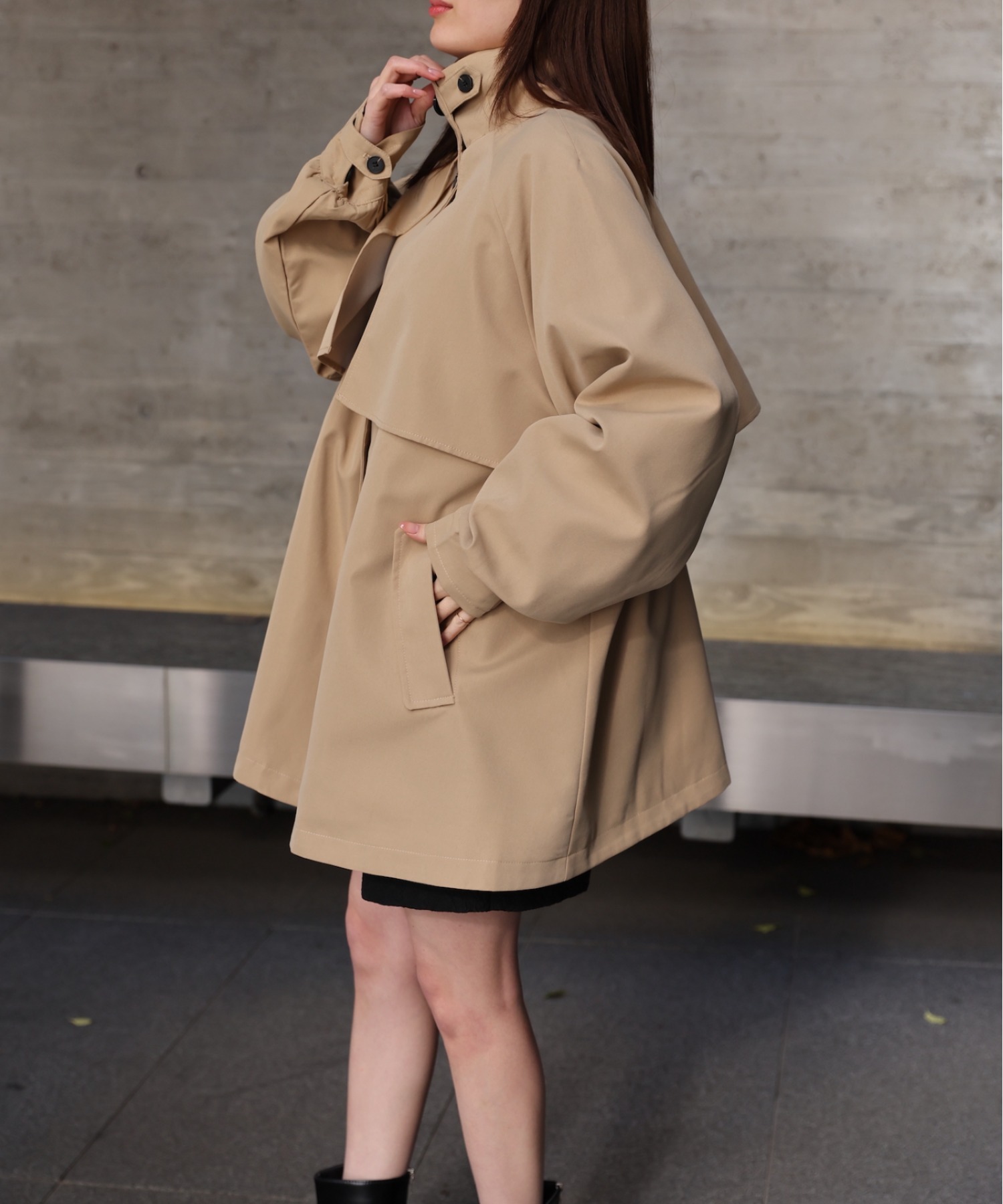 model：162cm 着用サイズ：F