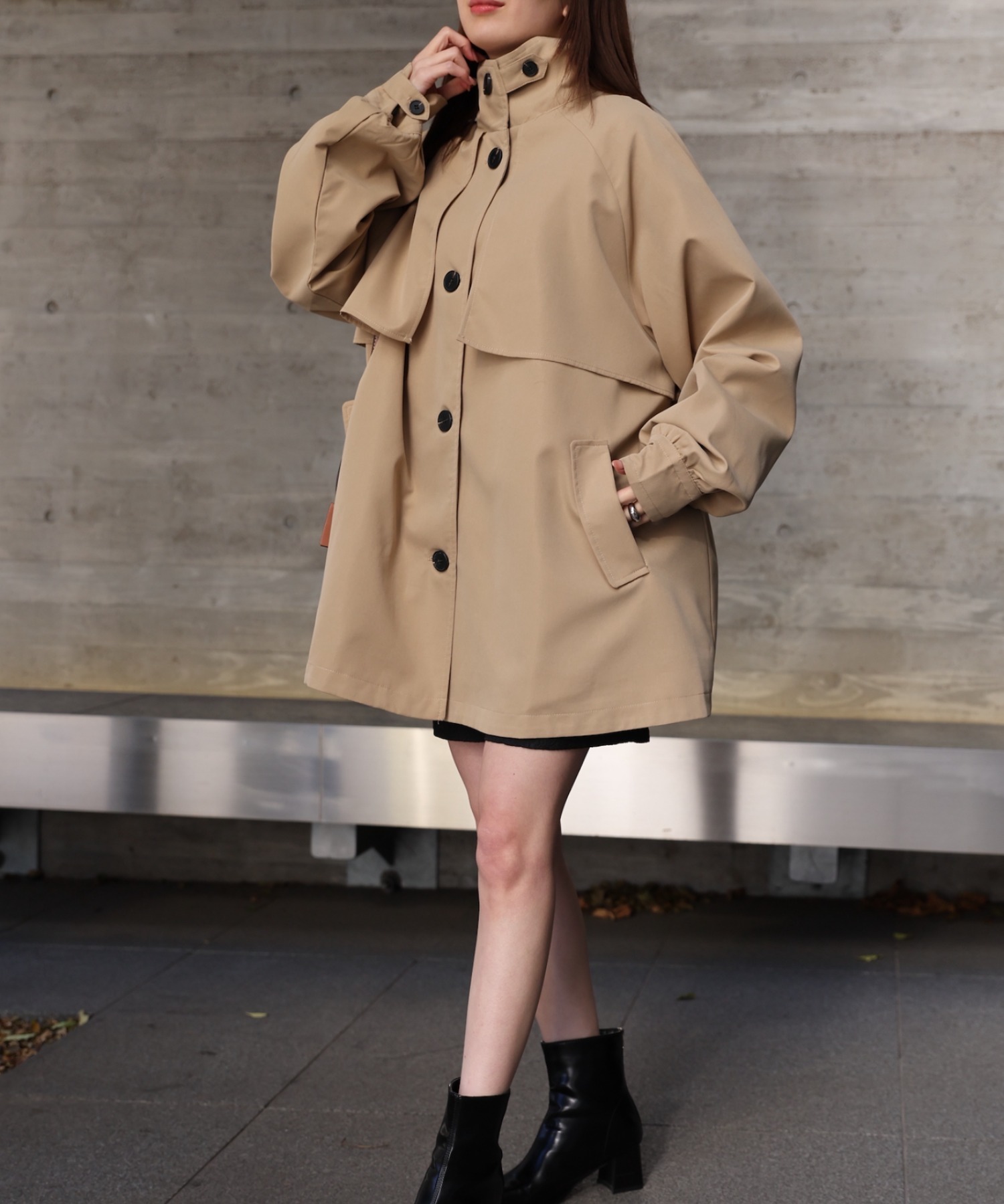 model：162cm 着用サイズ：F