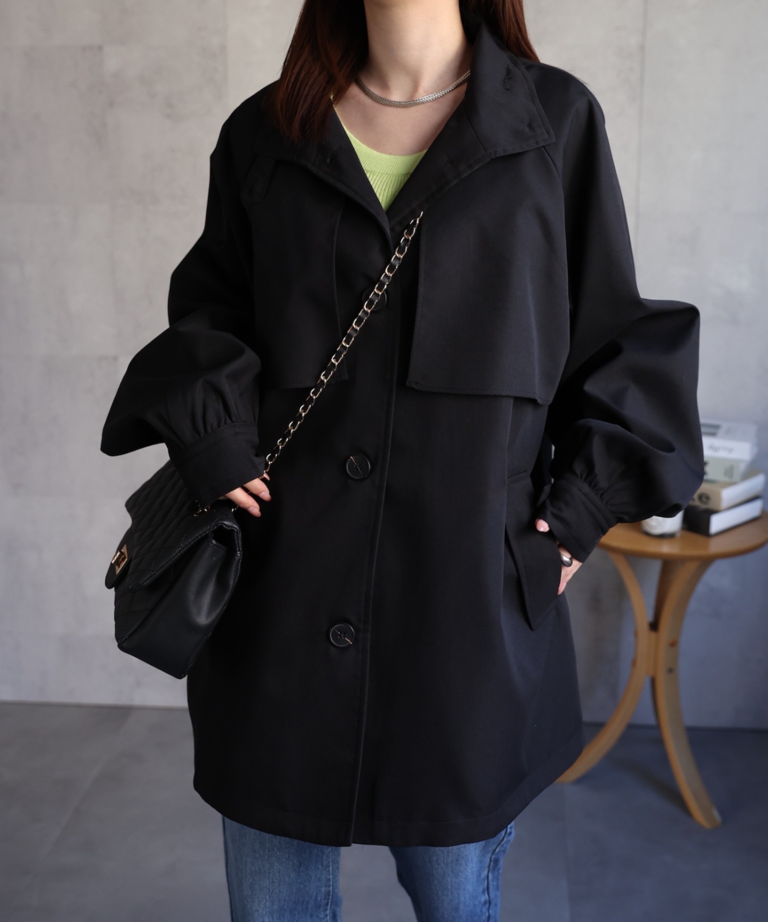 model：162cm 着用サイズ：F