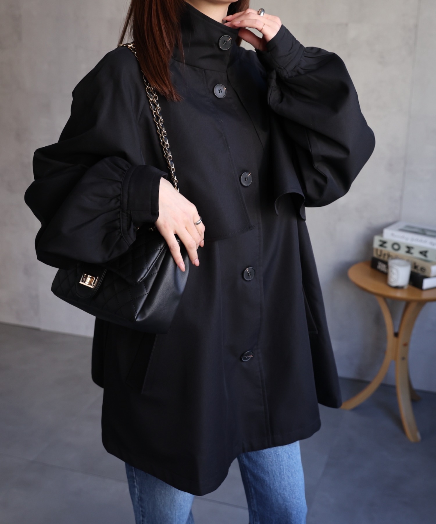 model：162cm 着用サイズ：F