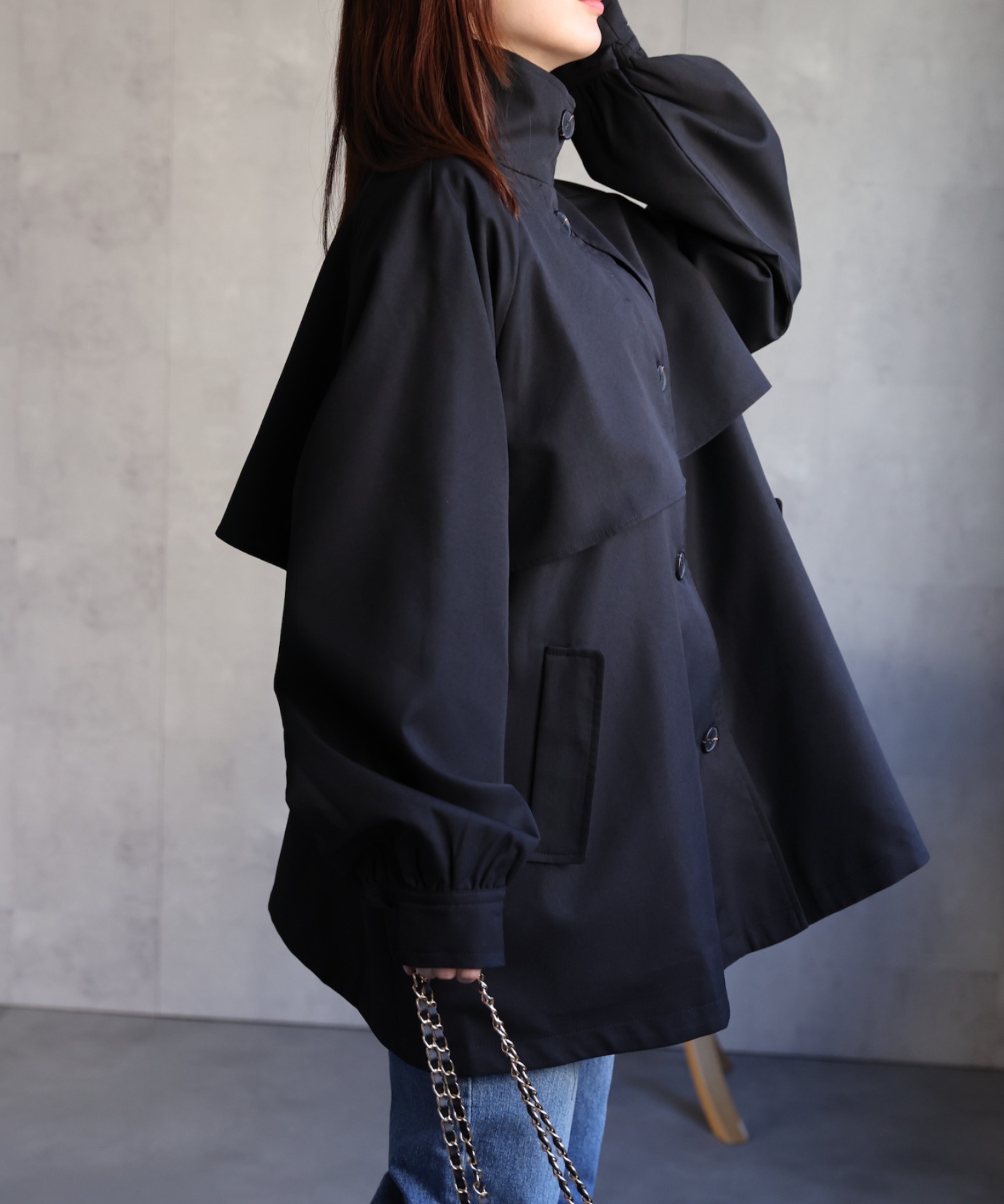 model：162cm 着用サイズ：F