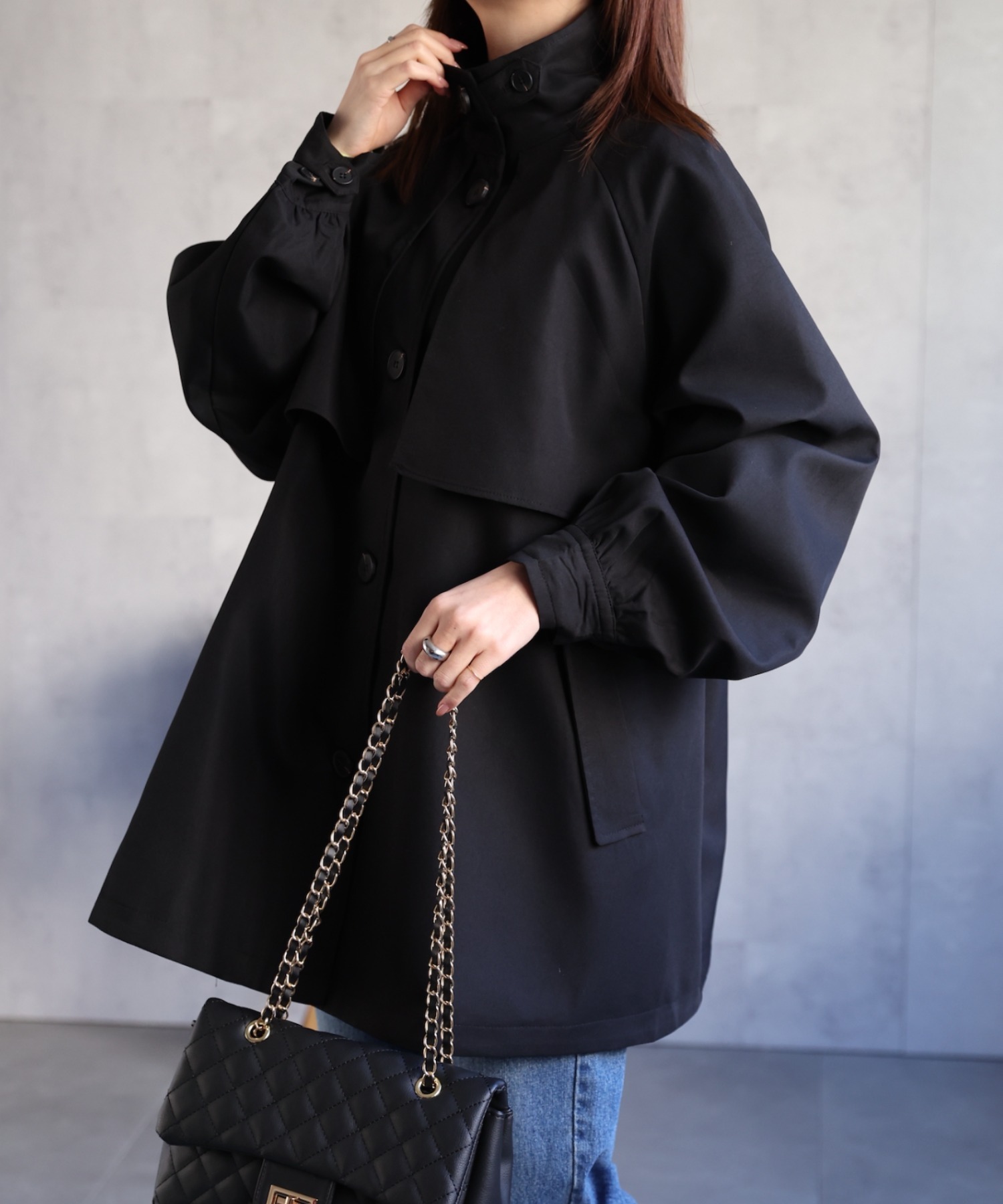 model：162cm 着用サイズ：F