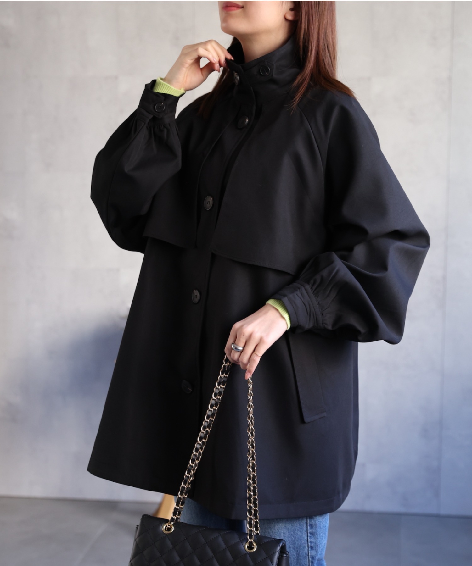 model：162cm 着用サイズ：F