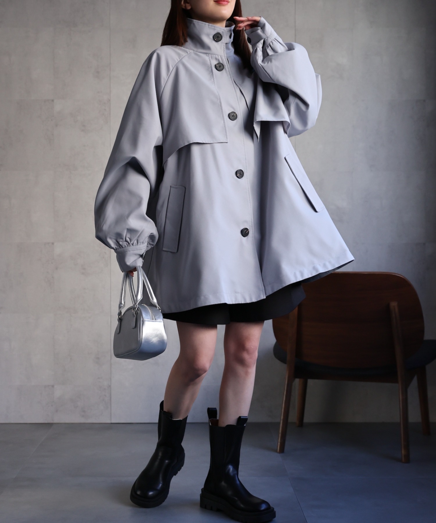 model：162cm 着用サイズ：F