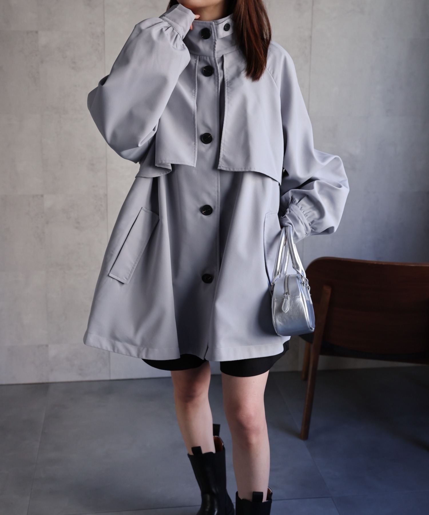 model：162cm 着用サイズ：F