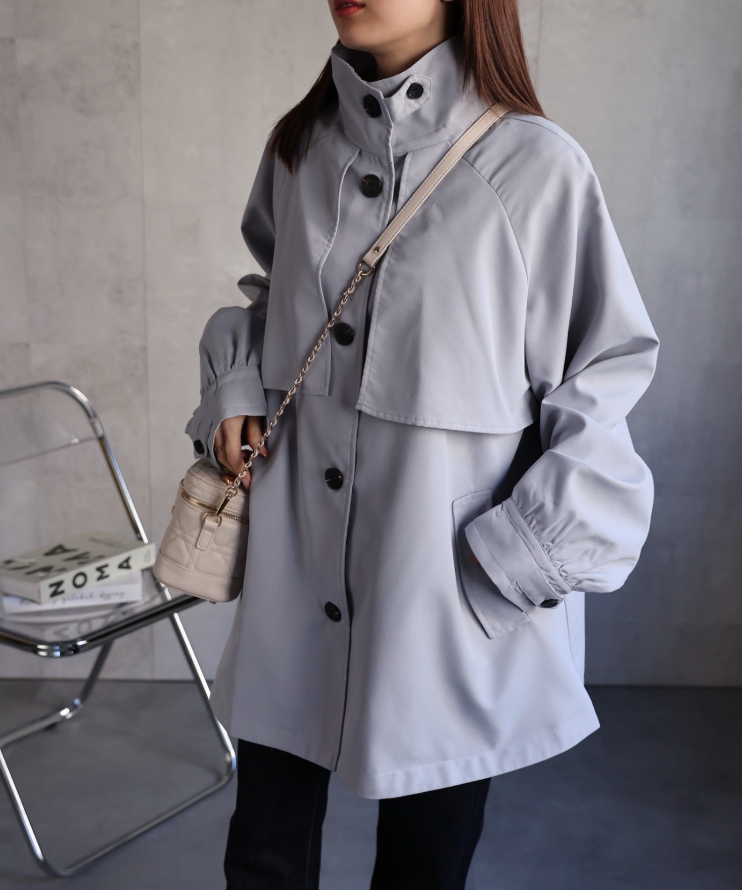model：162cm 着用サイズ：F