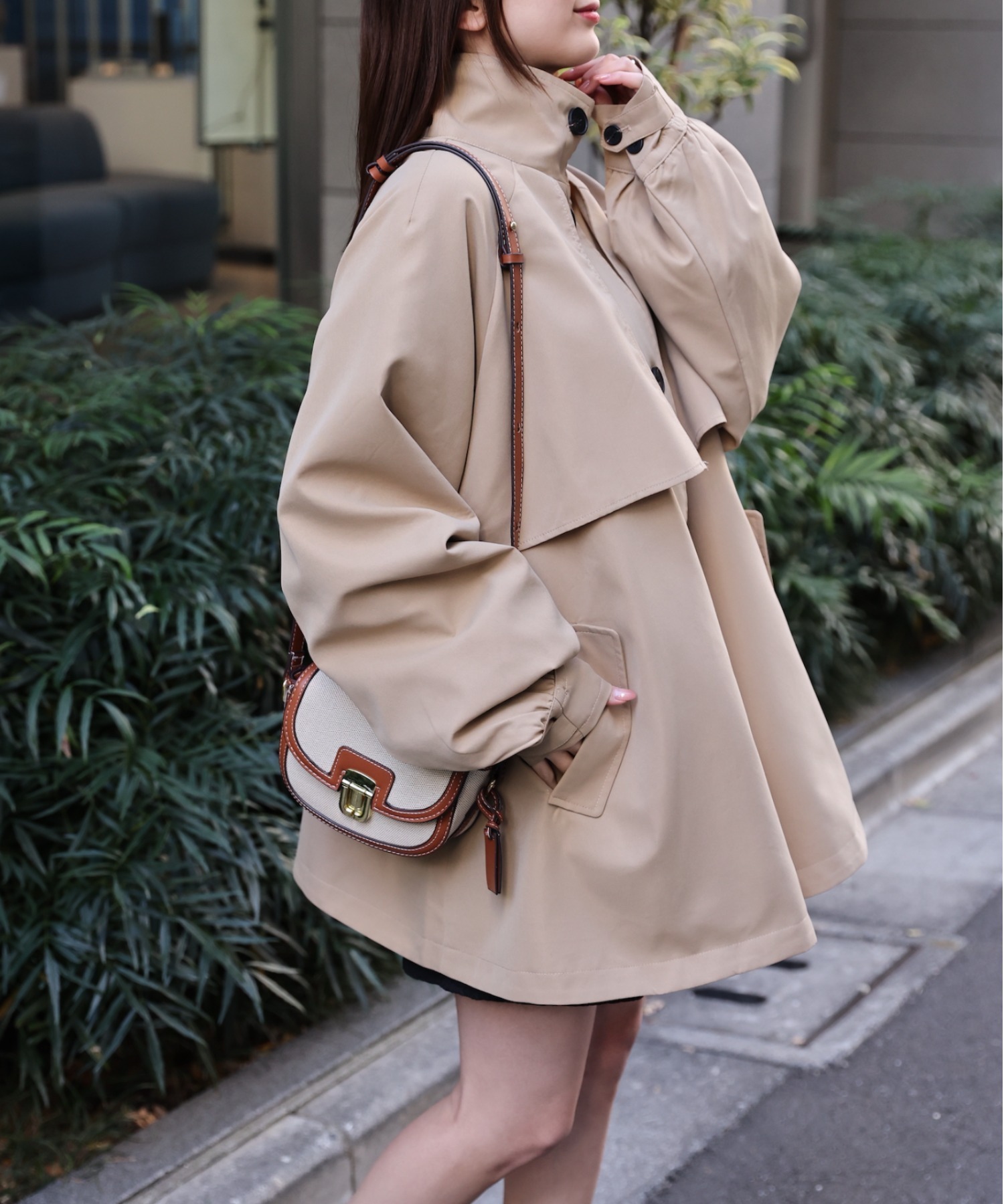 model：162cm 着用サイズ：F