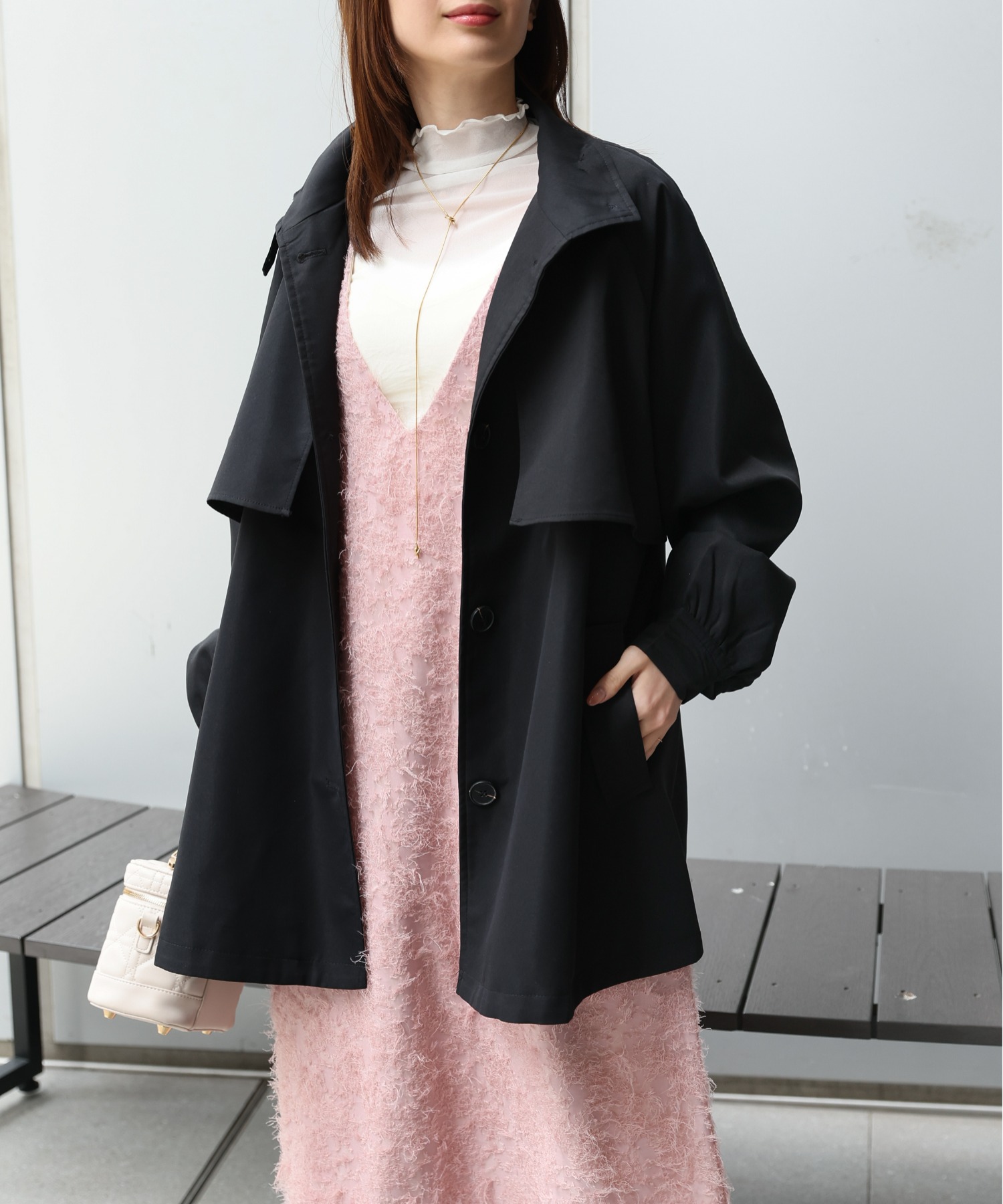 model：162cm 着用サイズ：F