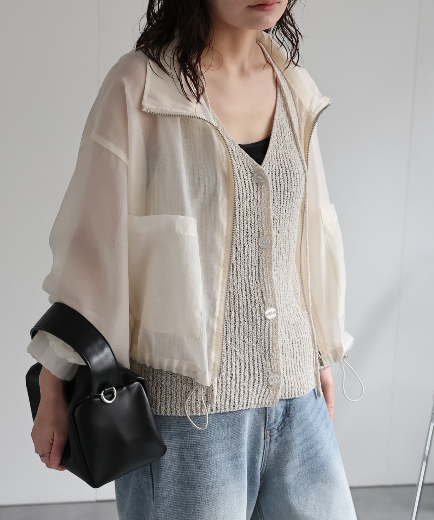 model：156cm 着用サイズ：FREE