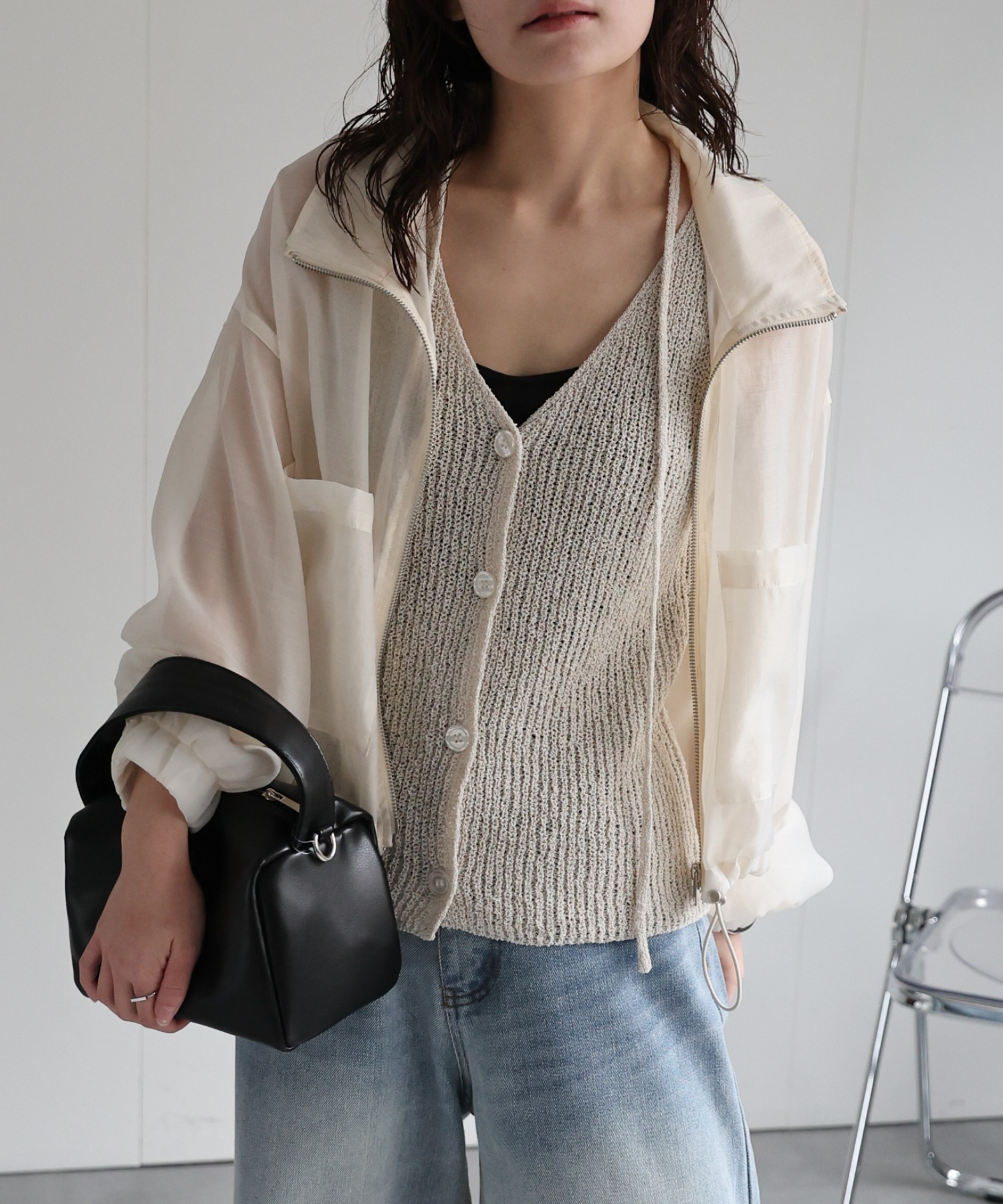 model：156cm 着用サイズ：FREE
