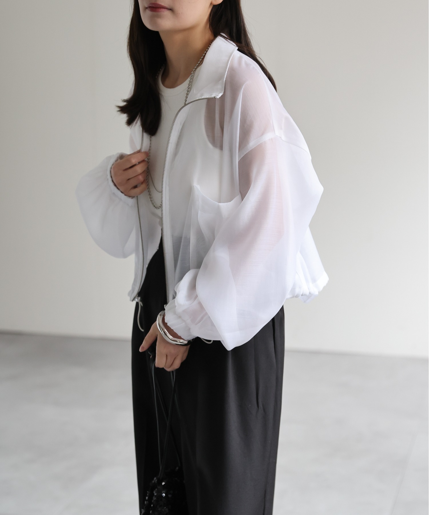 model：156cm 着用サイズ：FREE