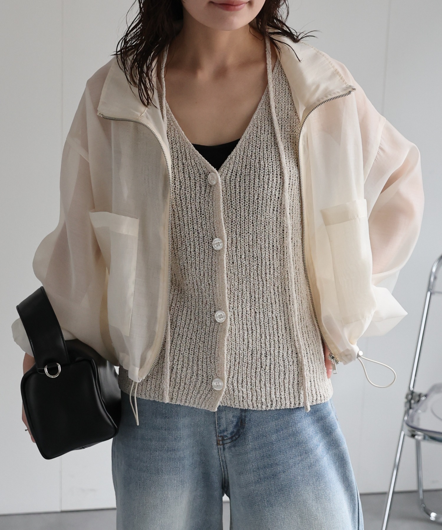 model：156cm 着用サイズ：FREE