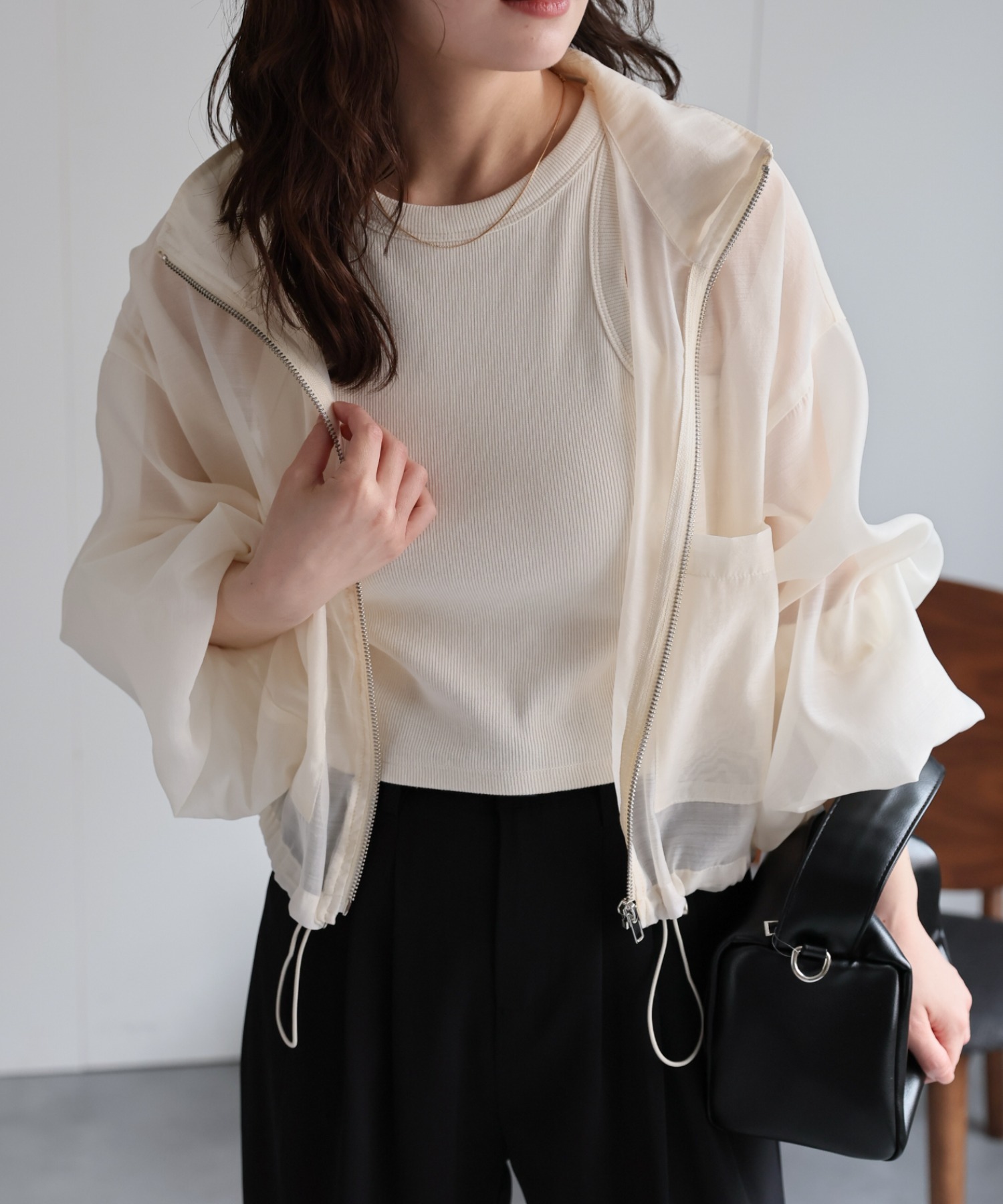 model：156cm 着用サイズ：FREE