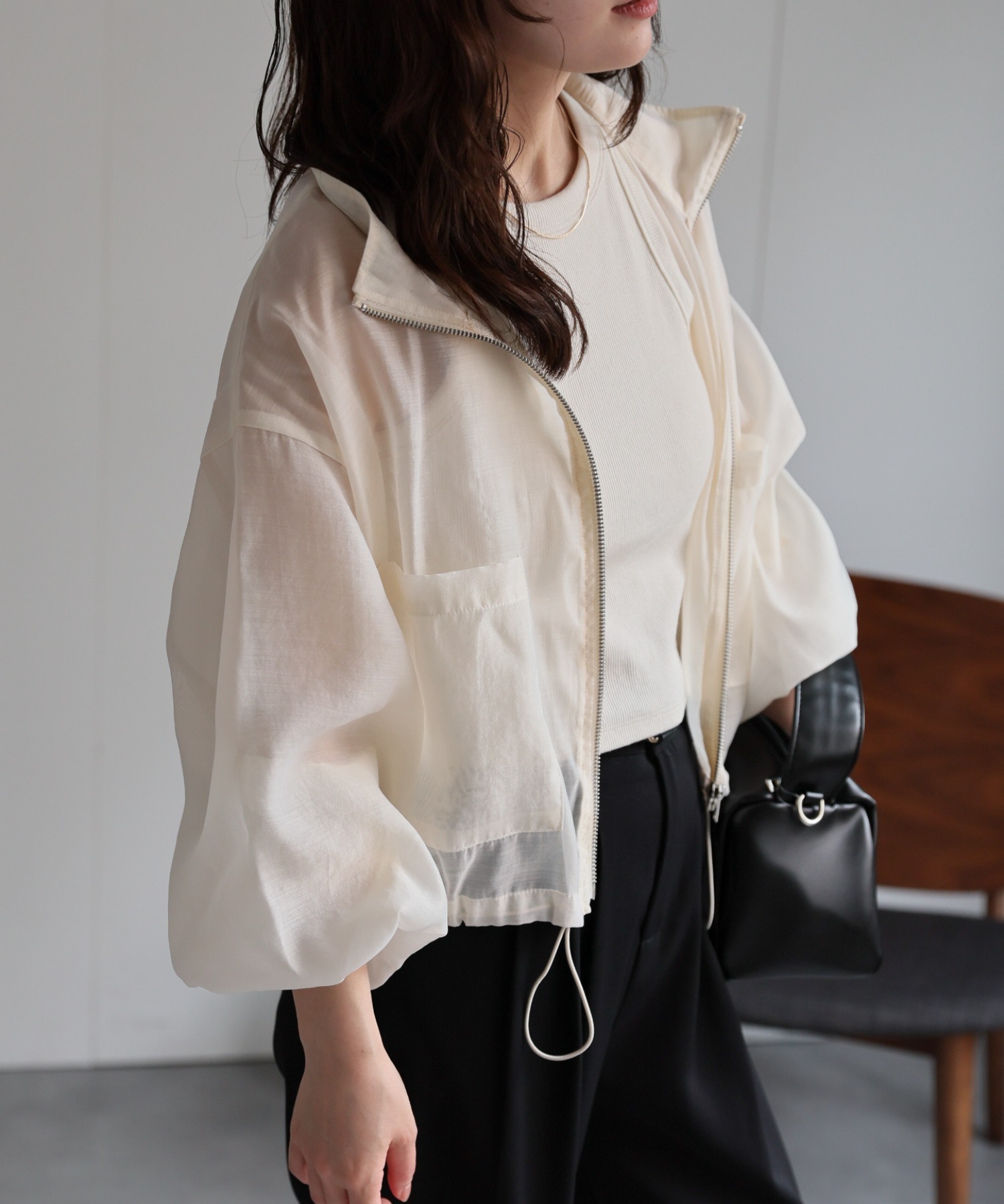 model：156cm 着用サイズ：FREE