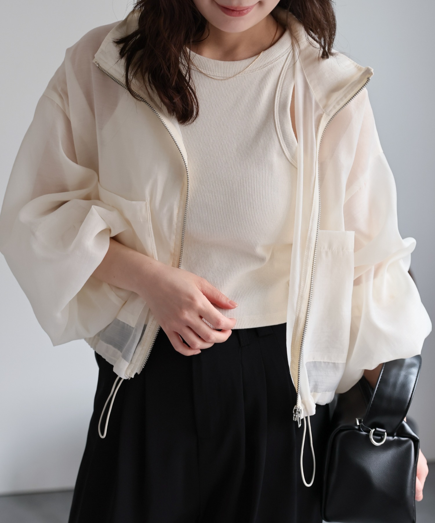 model：156cm 着用サイズ：FREE