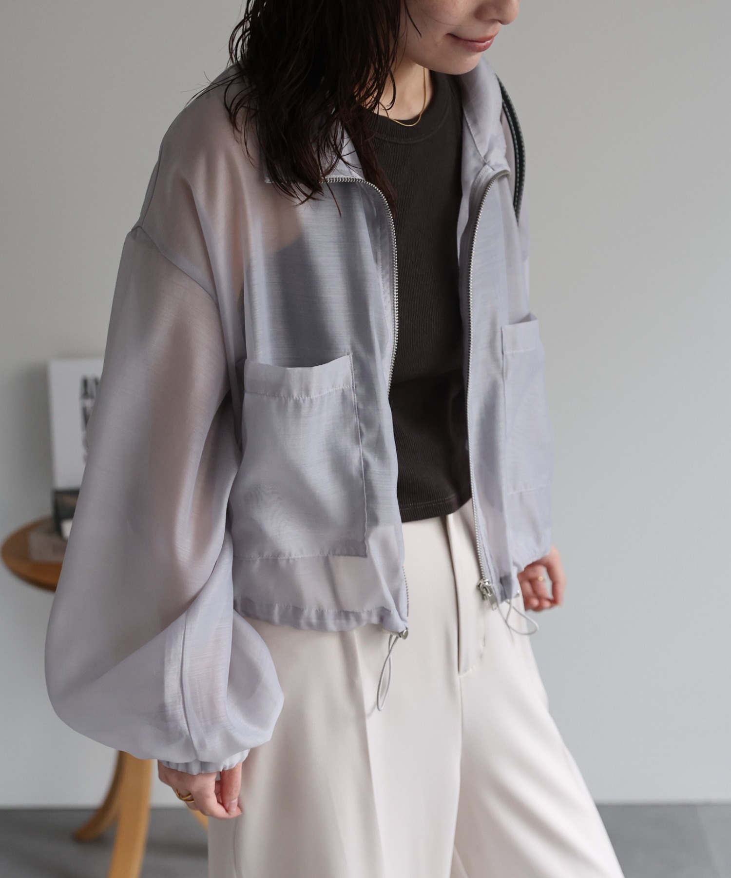 model：156cm 着用サイズ：FREE