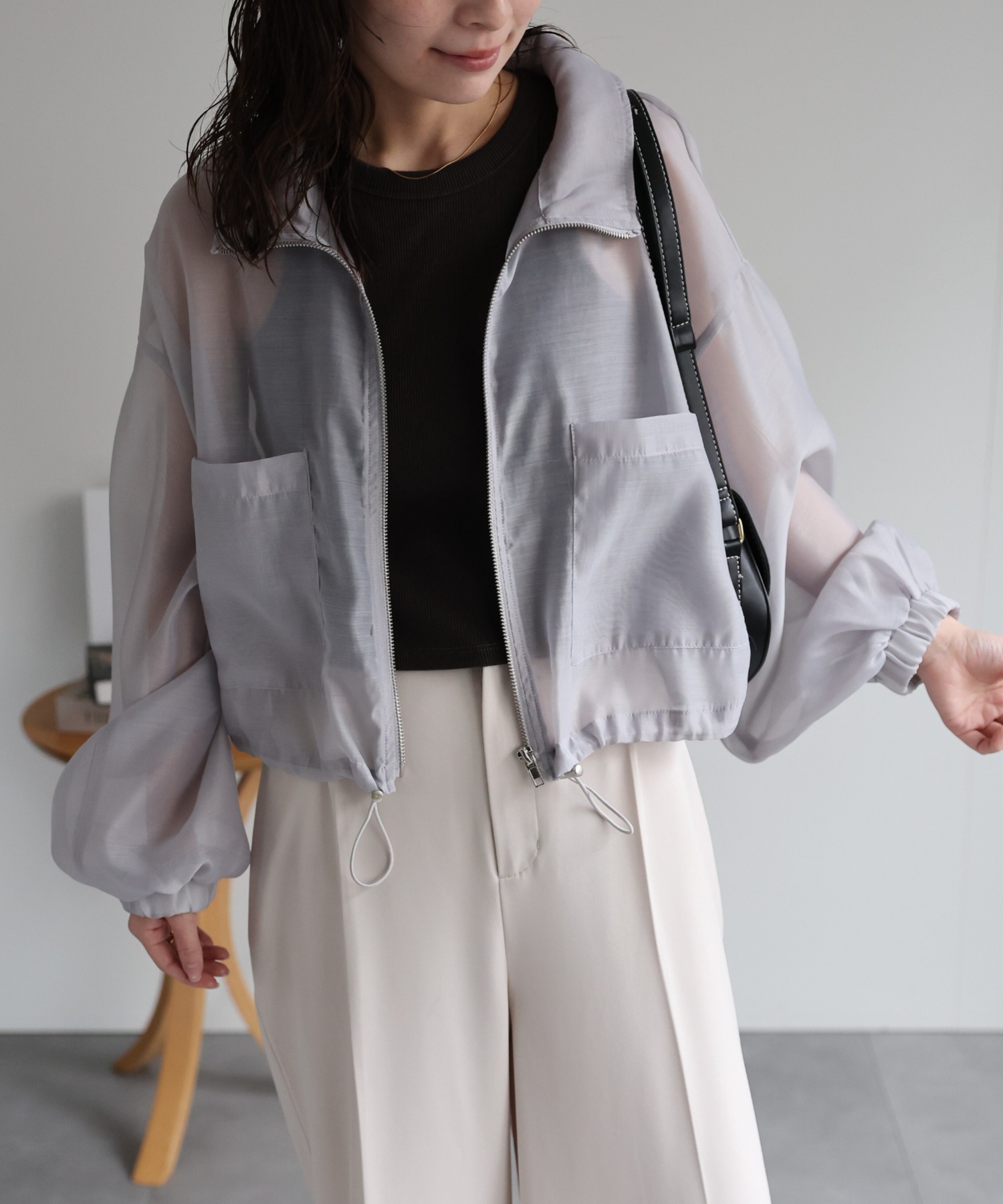 model：156cm 着用サイズ：FREE