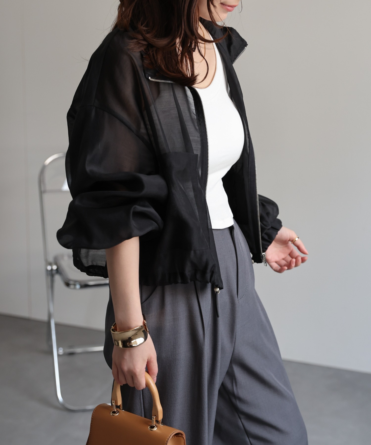 model：156cm 着用サイズ：FREE