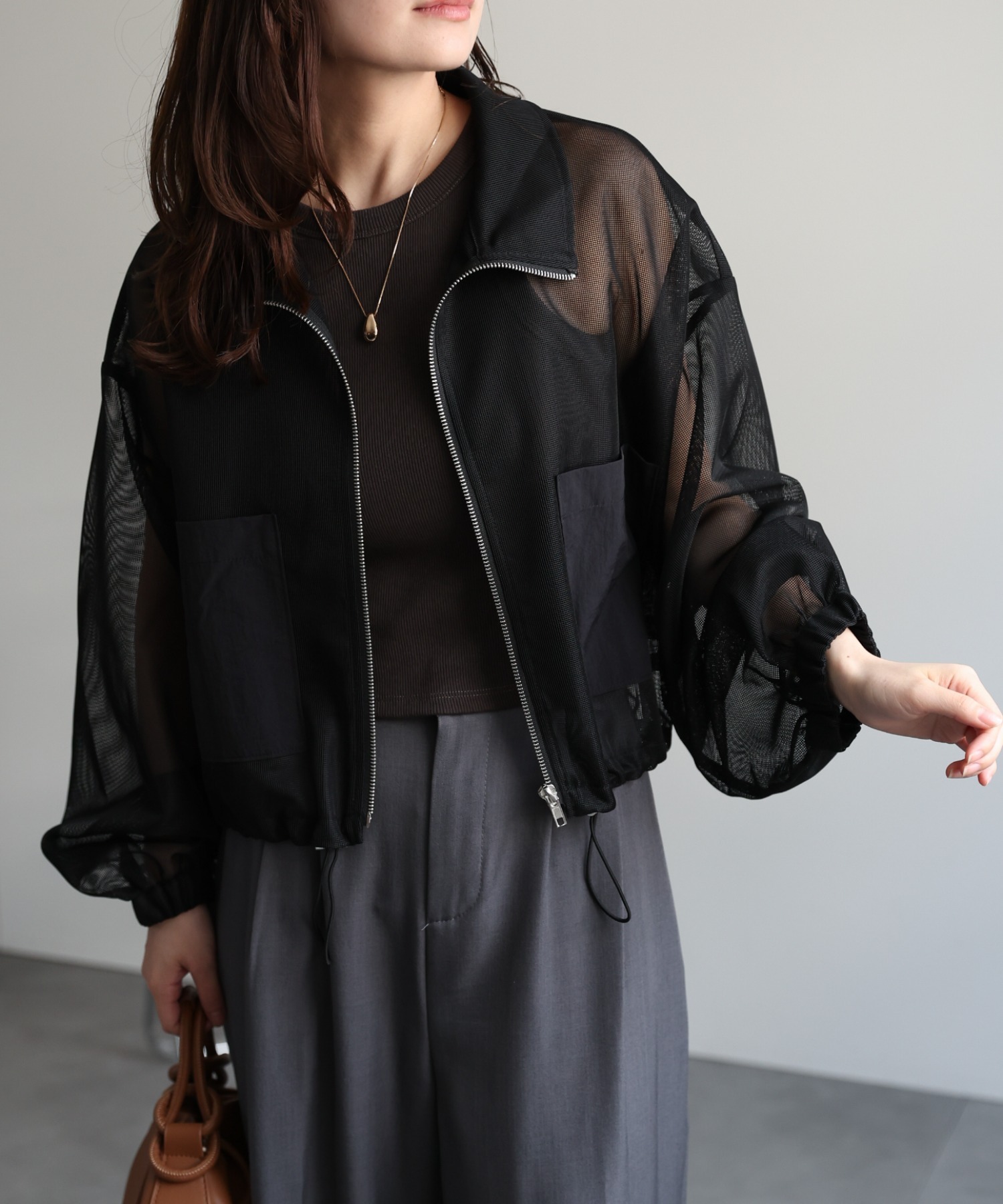 model：156cm 着用サイズ：FREE