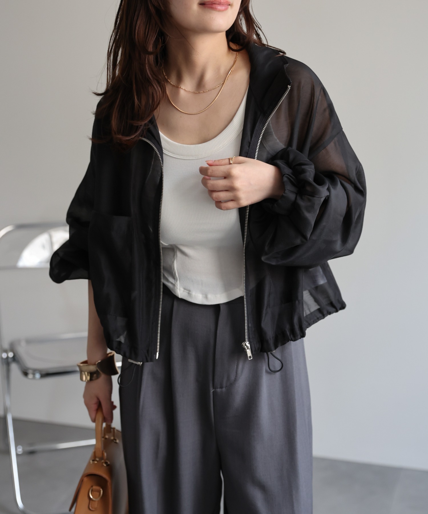 model：156cm 着用サイズ：FREE