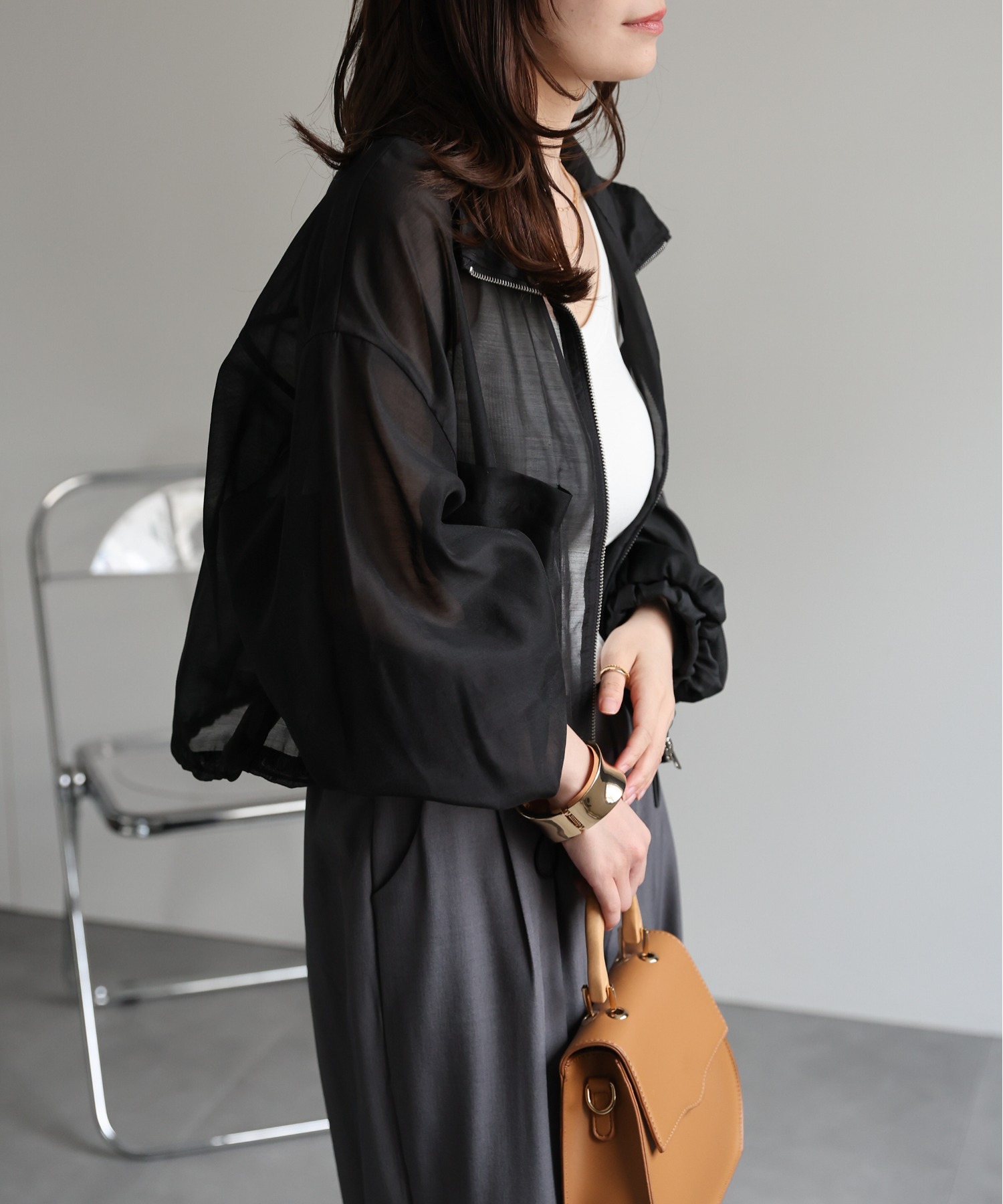 model：156cm 着用サイズ：FREE