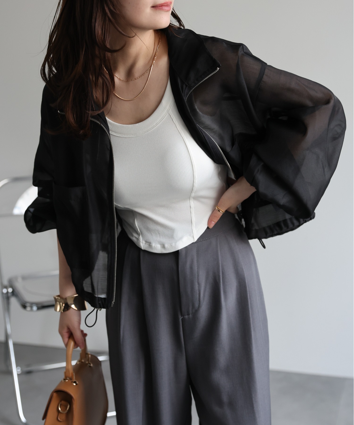 model：156cm 着用サイズ：FREE