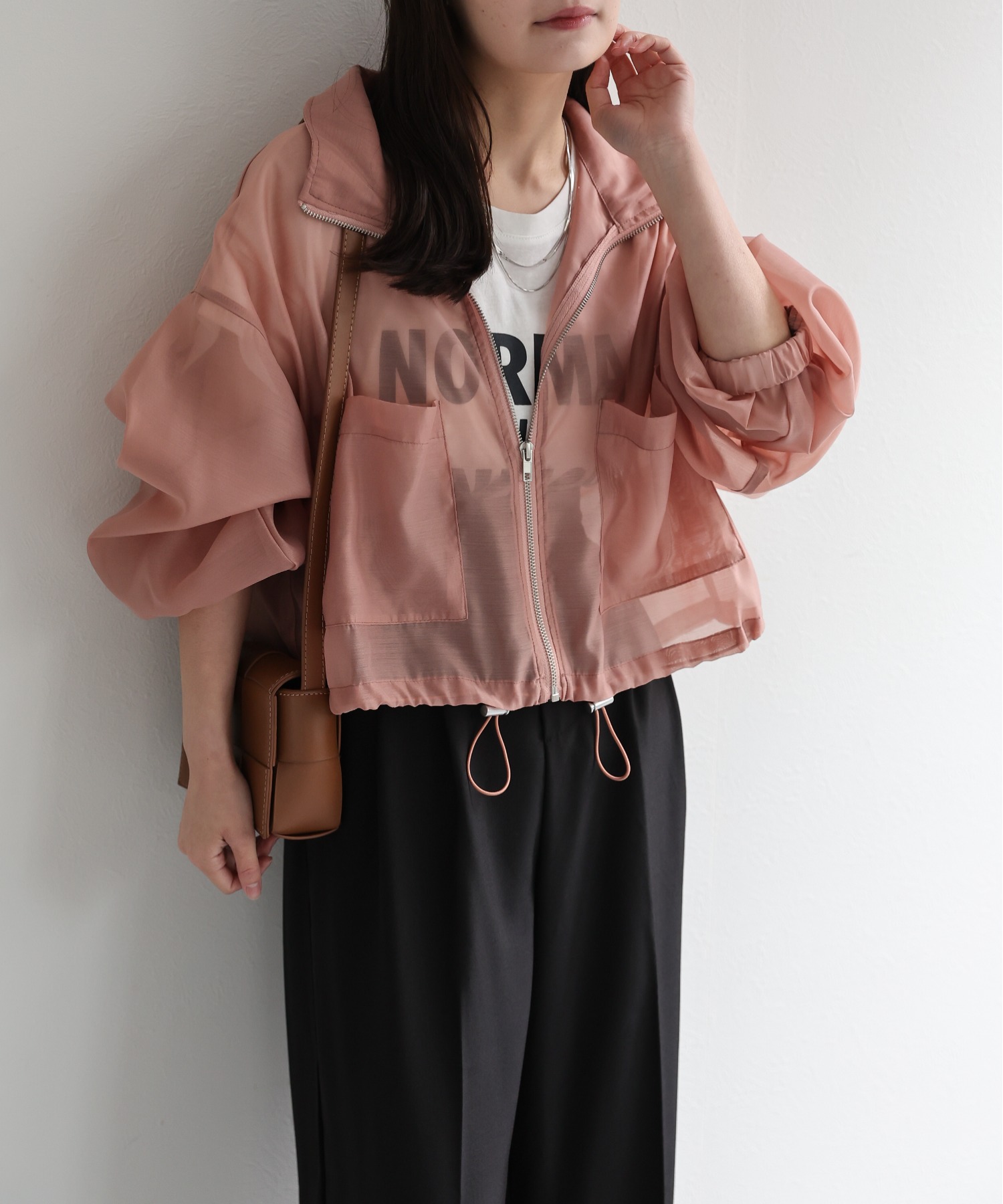 model：156cm 着用サイズ：FREE