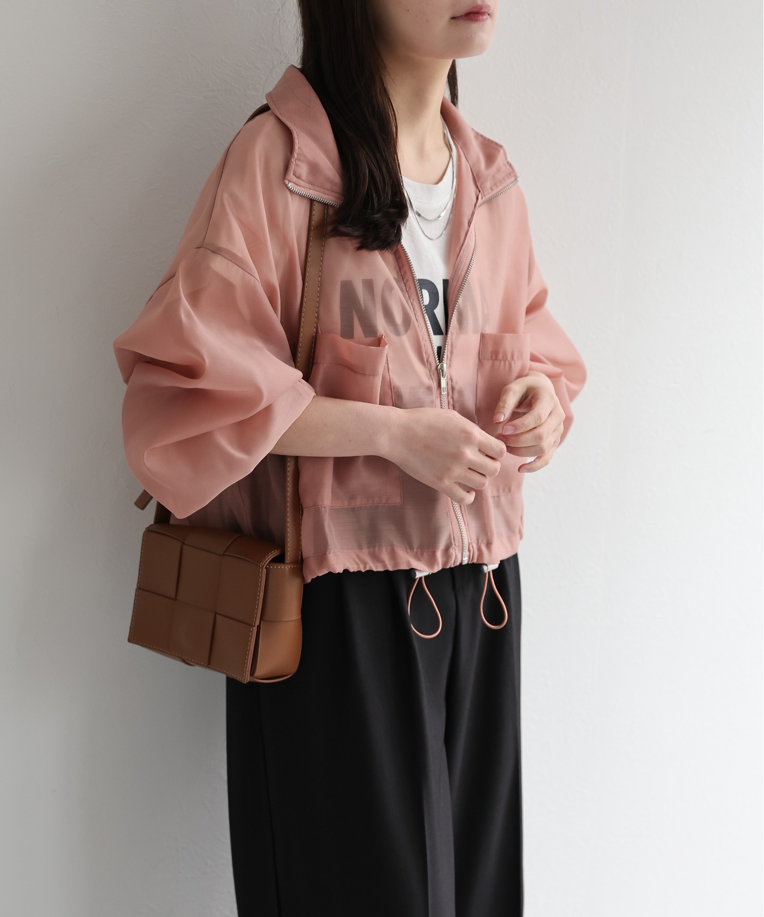 model：156cm 着用サイズ：FREE