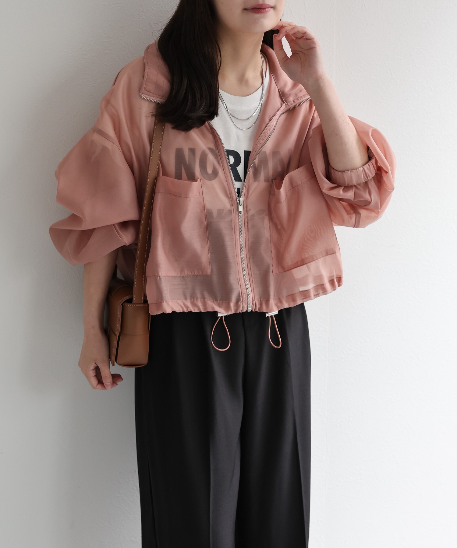 model：156cm 着用サイズ：FREE