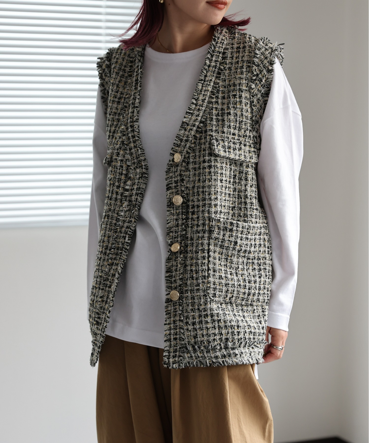 model:162㎝　着用サイズ:FREE