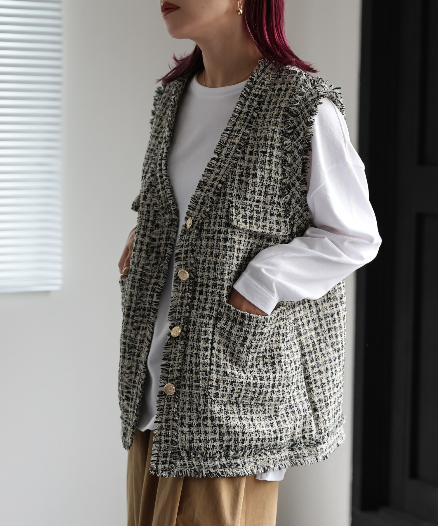 model:162㎝　着用サイズ:FREE