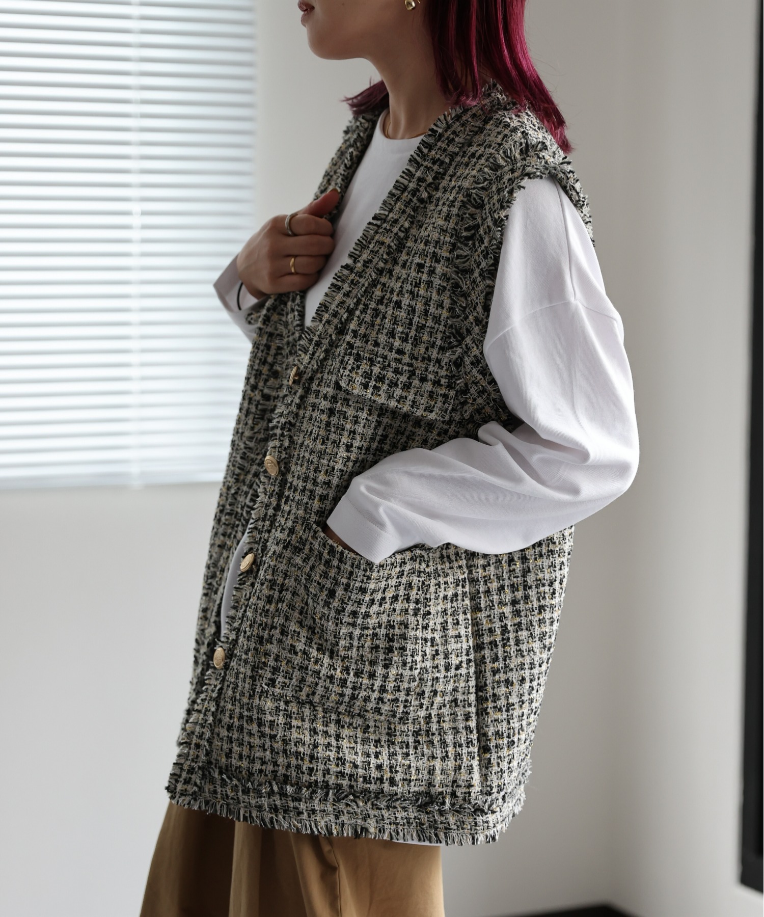 model:162㎝　着用サイズ:FREE