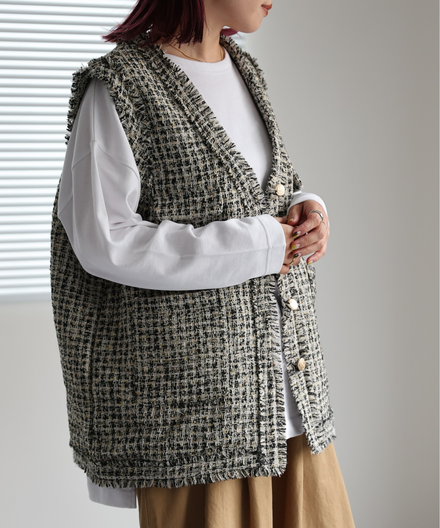 model:162㎝　着用サイズ:FREE