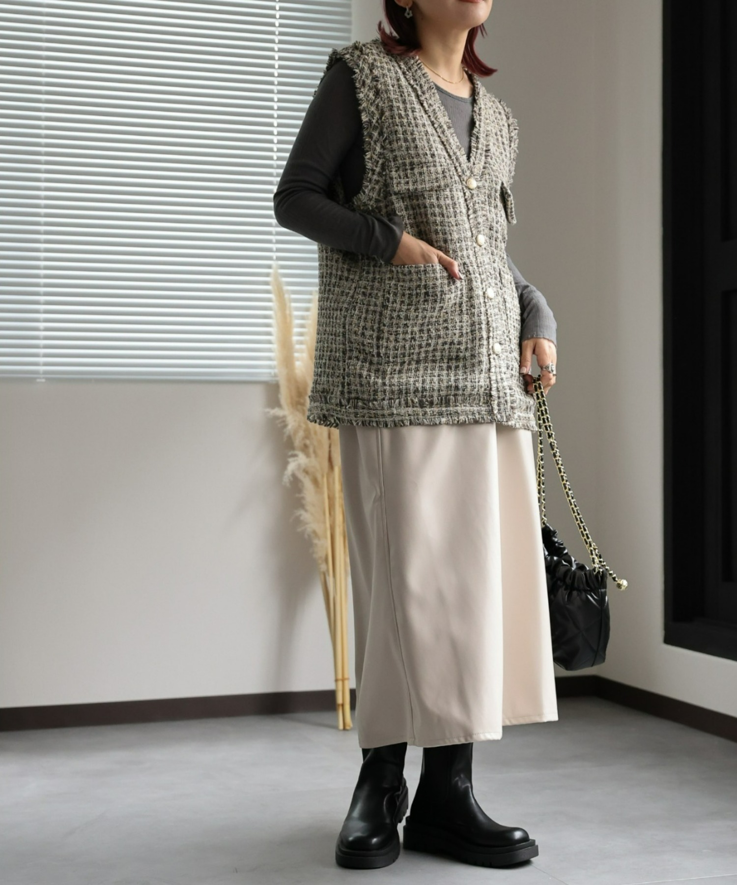 model:162㎝　着用サイズ:FREE
