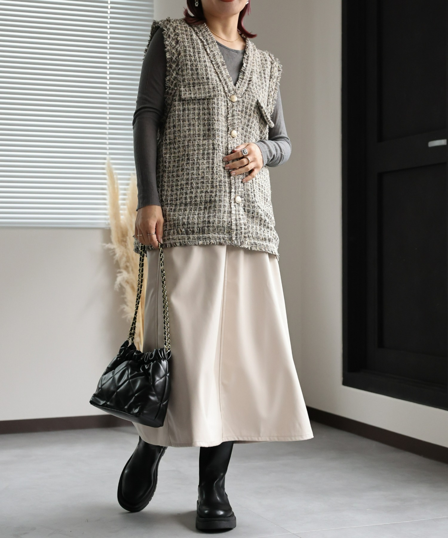 model:162㎝　着用サイズ:FREE