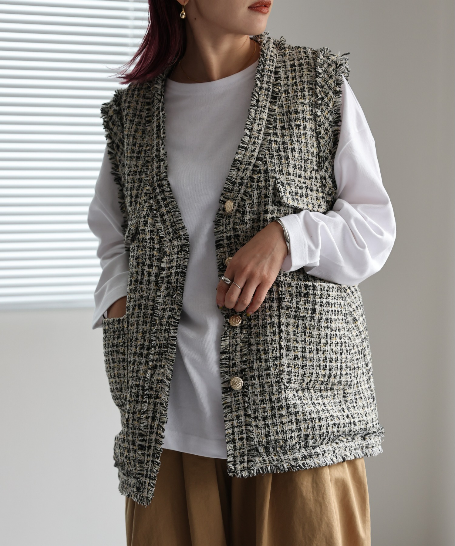 model:162㎝　着用サイズ:FREE