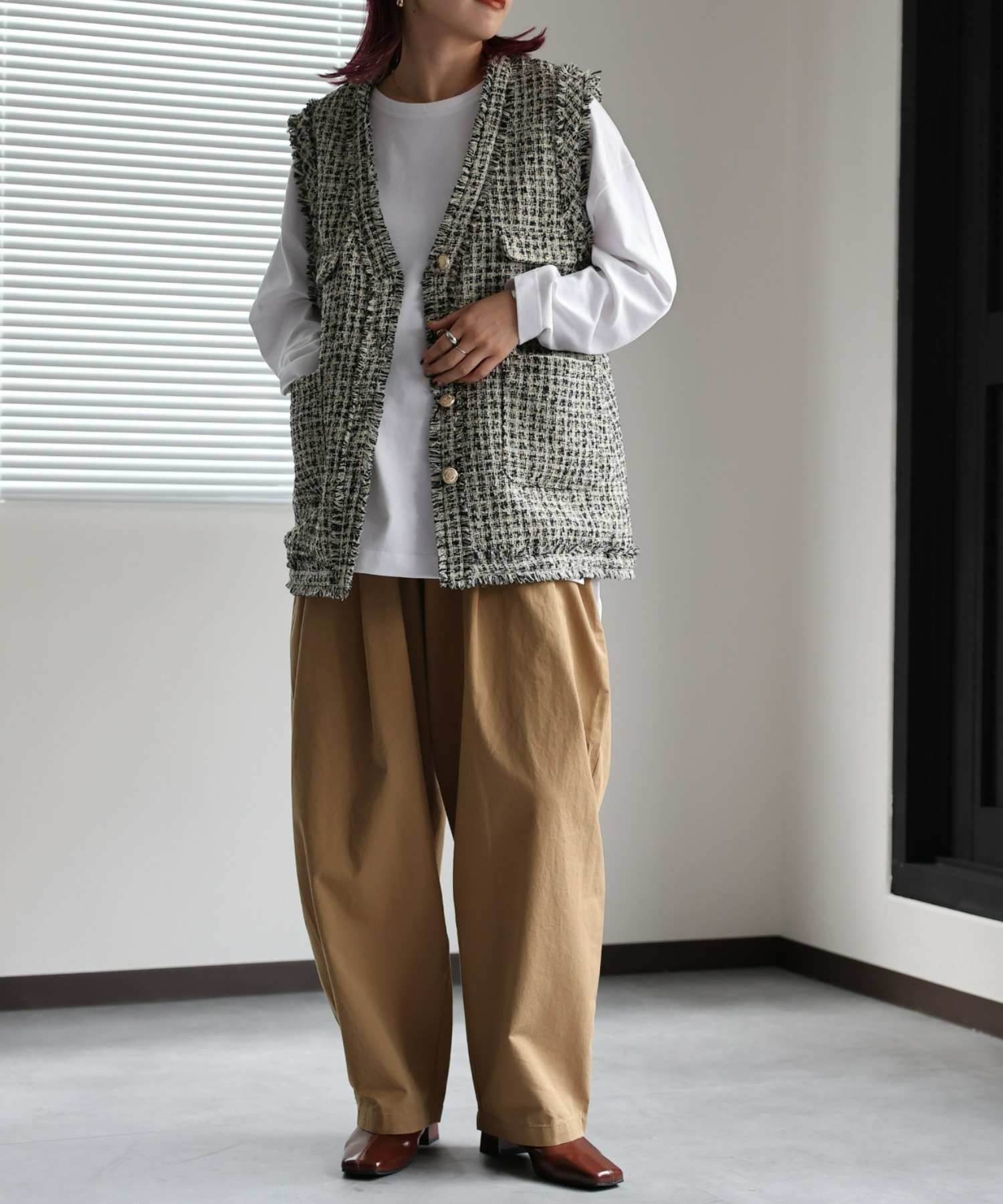 model:162㎝　着用サイズ:FREE