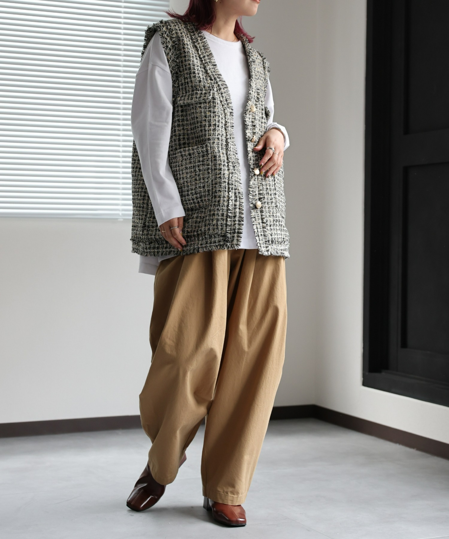 model:162㎝　着用サイズ:FREE
