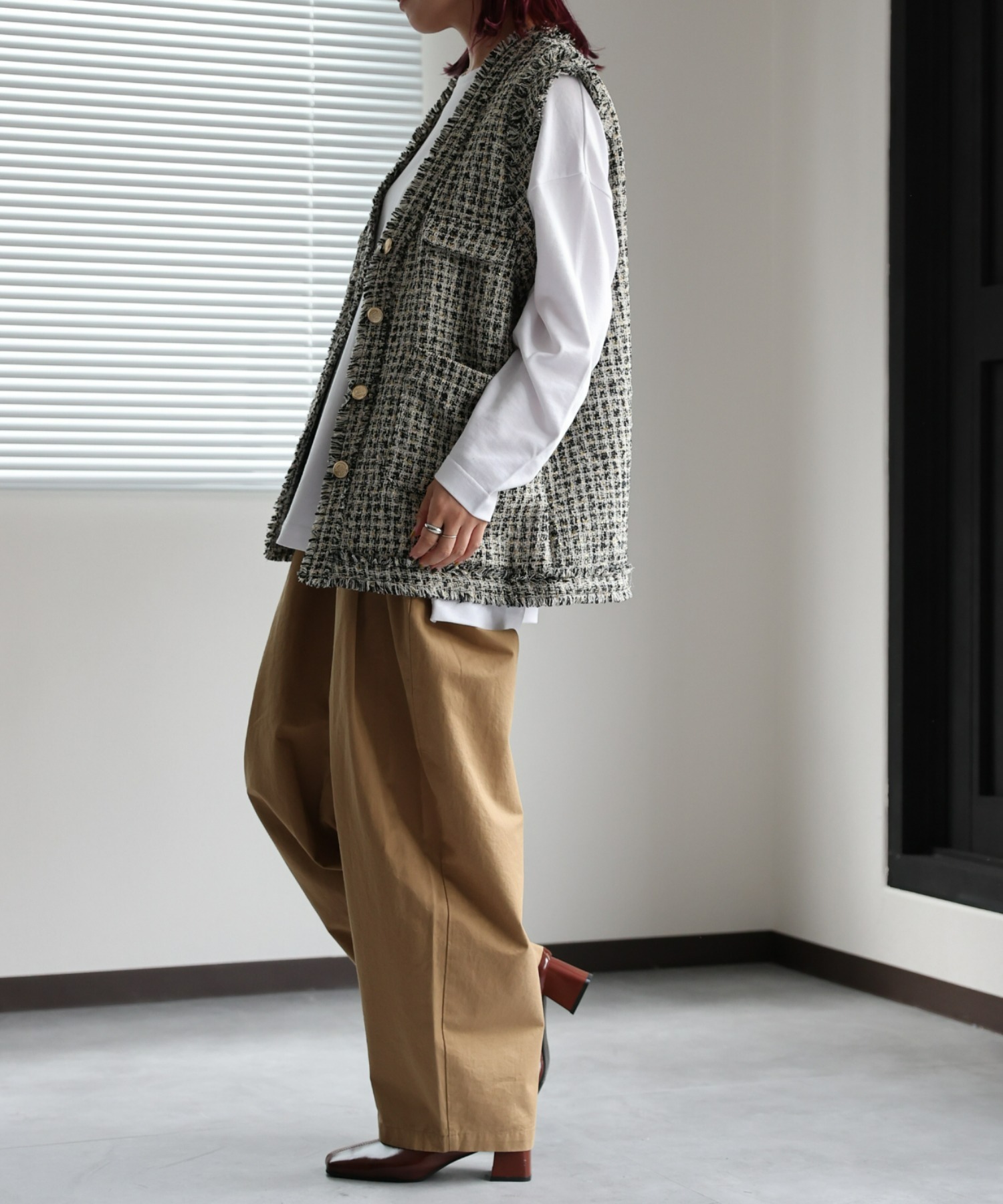 model:162㎝　着用サイズ:FREE