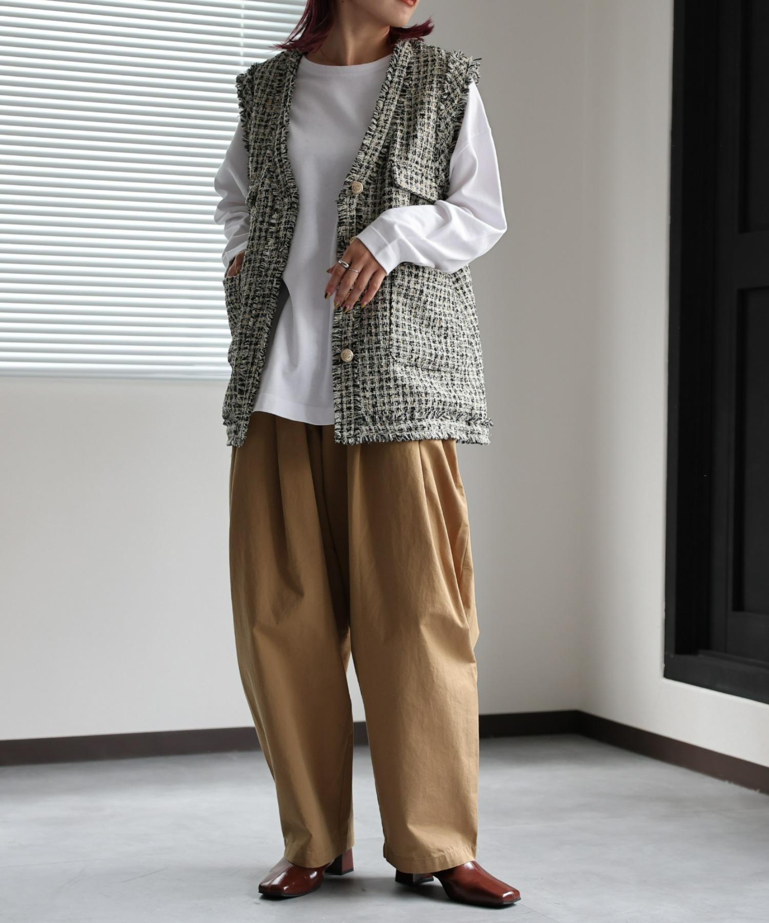 model:162㎝　着用サイズ:FREE