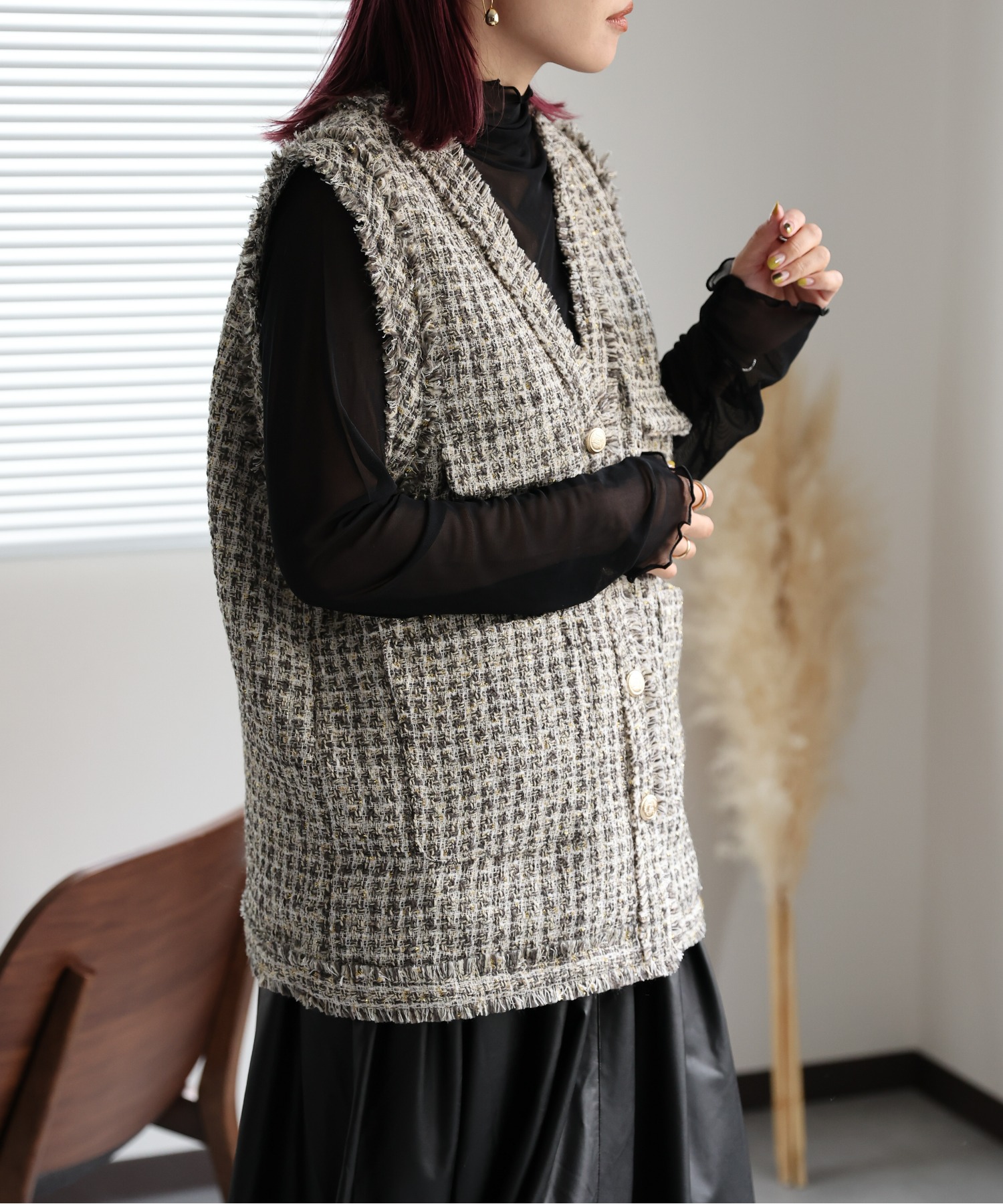 model:162㎝　着用サイズ:FREE
