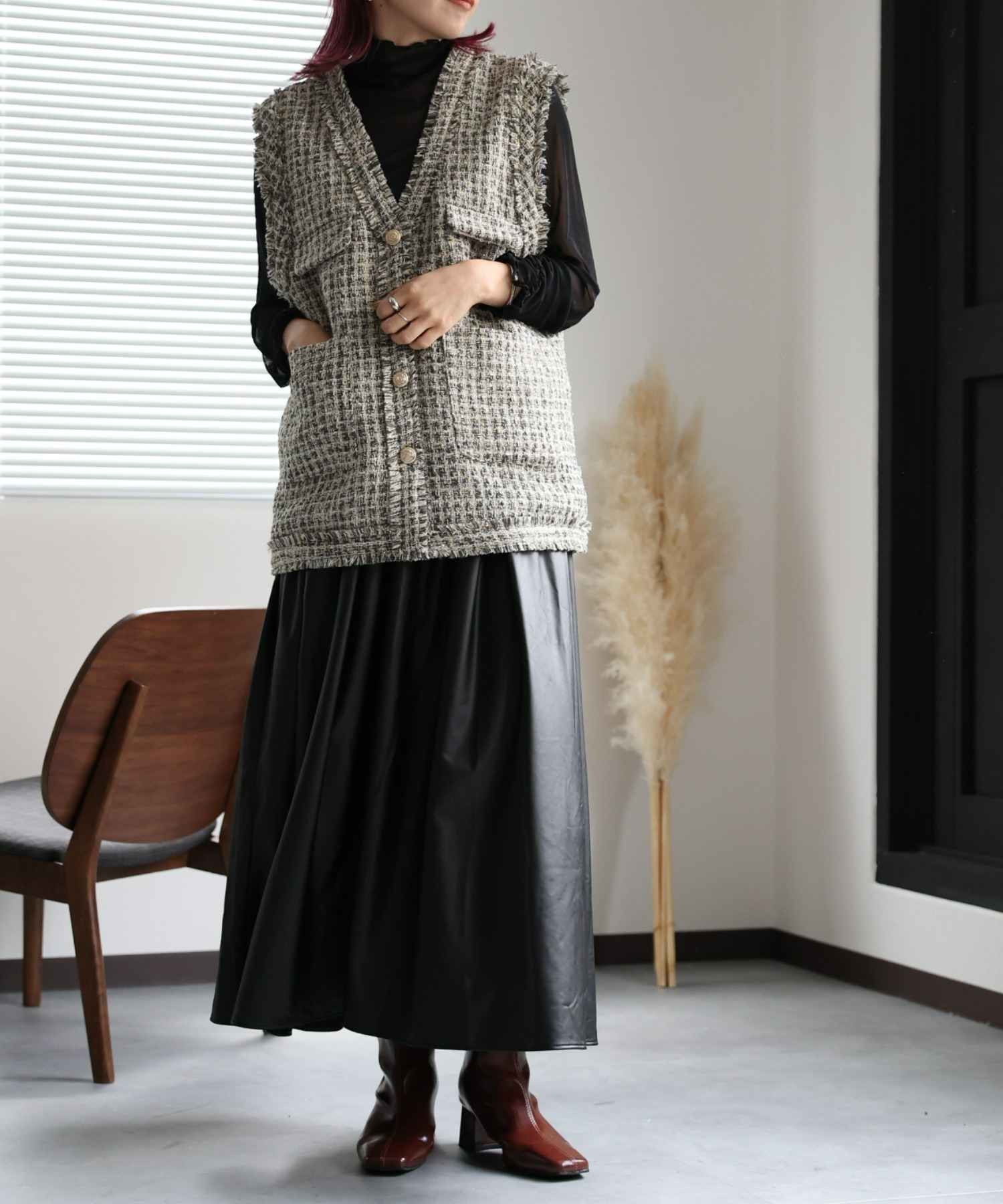 model:162㎝　着用サイズ:FREE