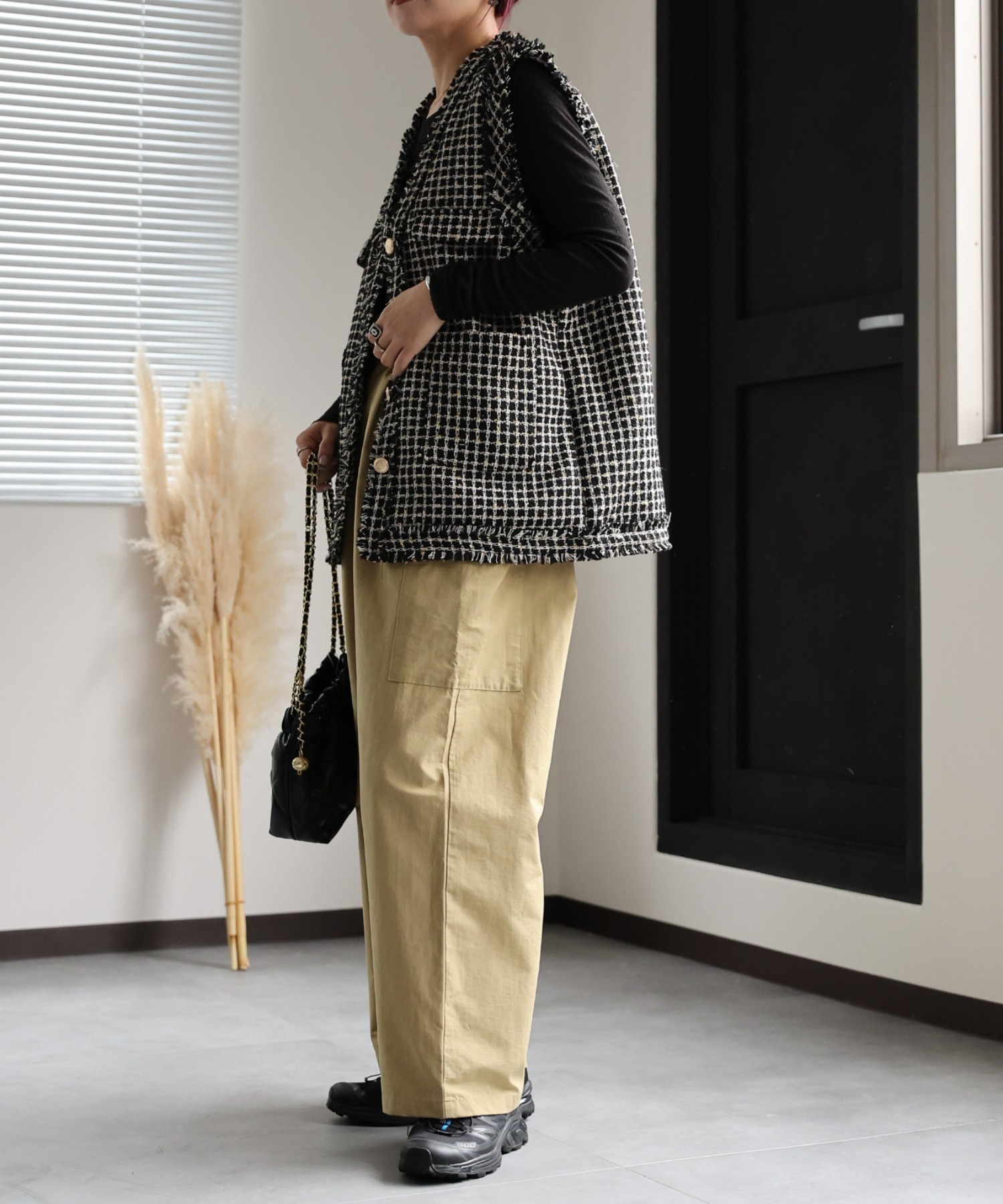 model:162㎝　着用サイズ:FREE