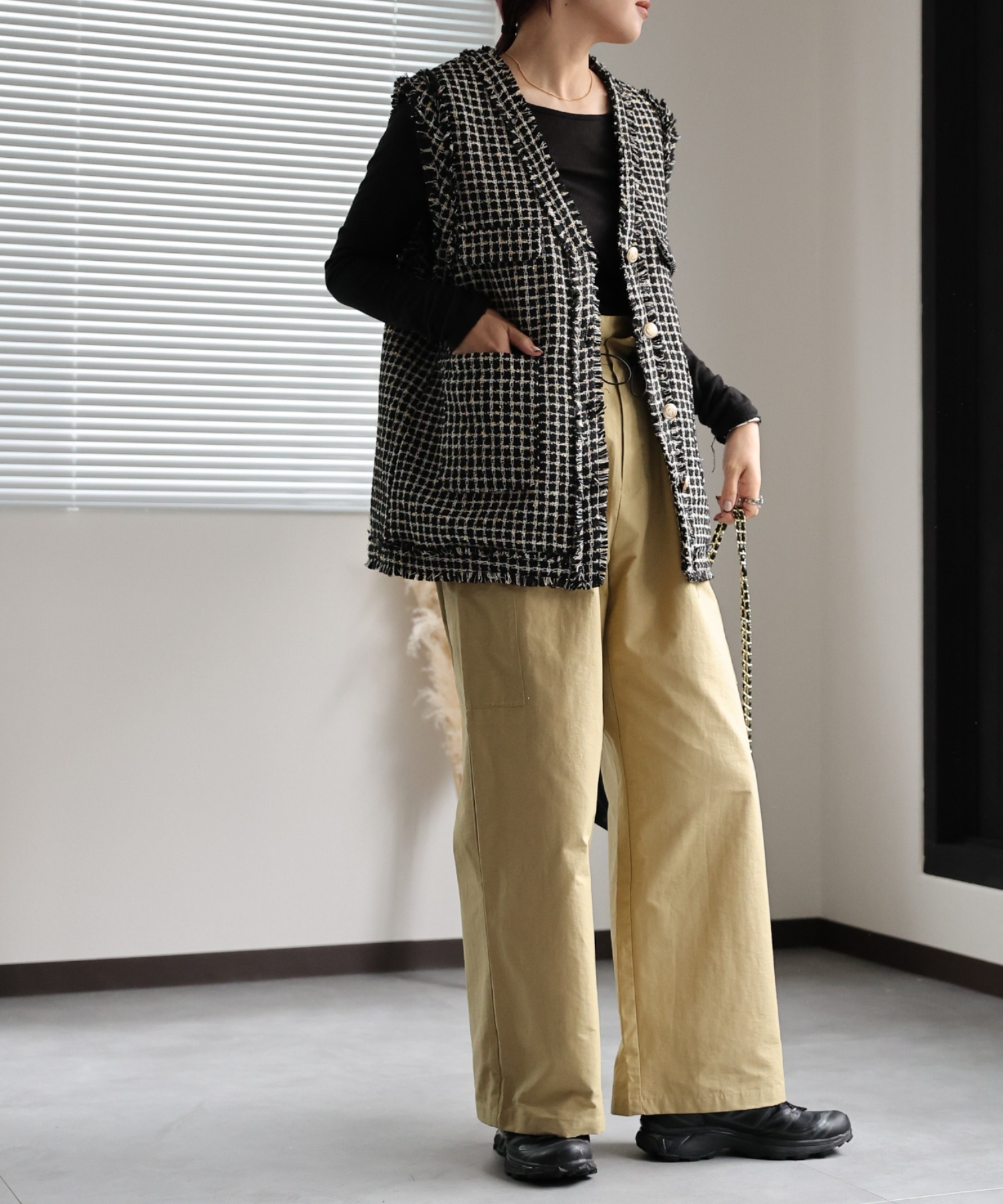 model:162㎝　着用サイズ:FREE