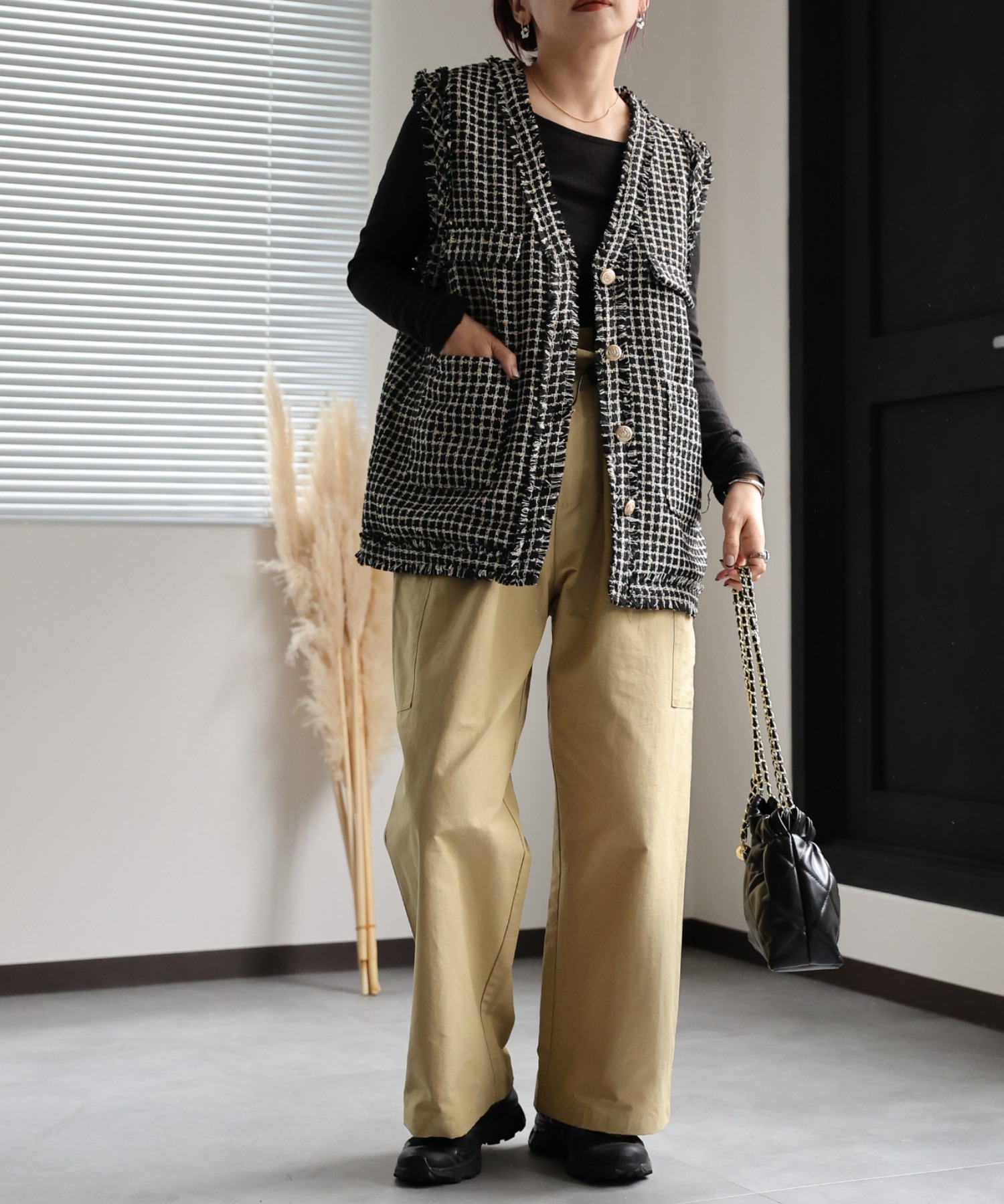 model:162㎝　着用サイズ:FREE